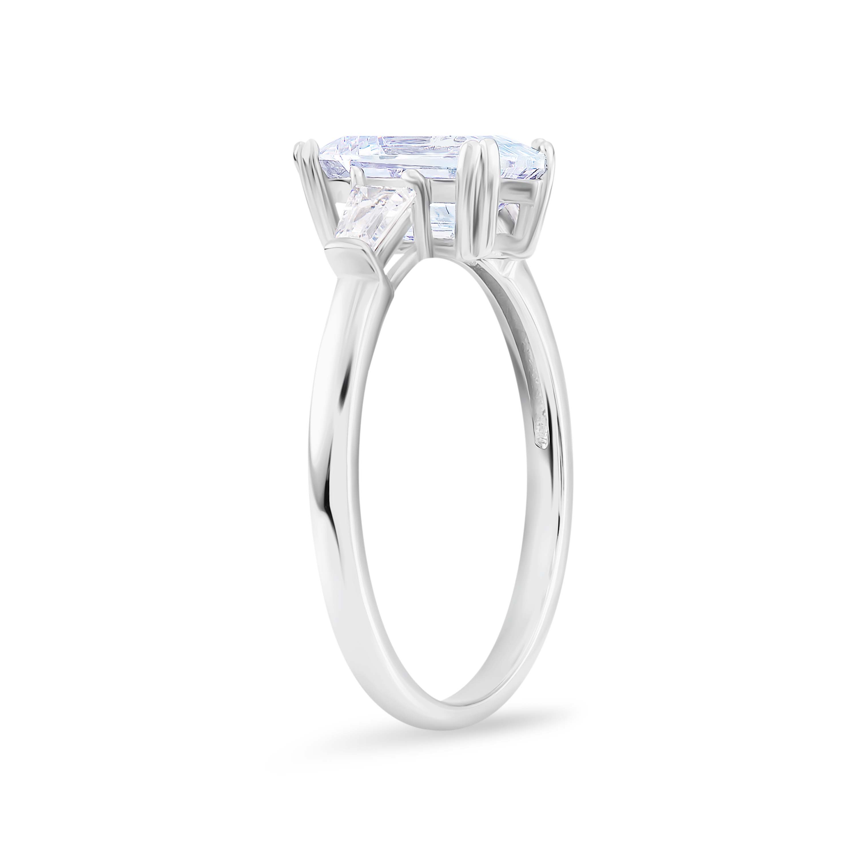 Lustrous Devotion Moissanite Solitaire Ring