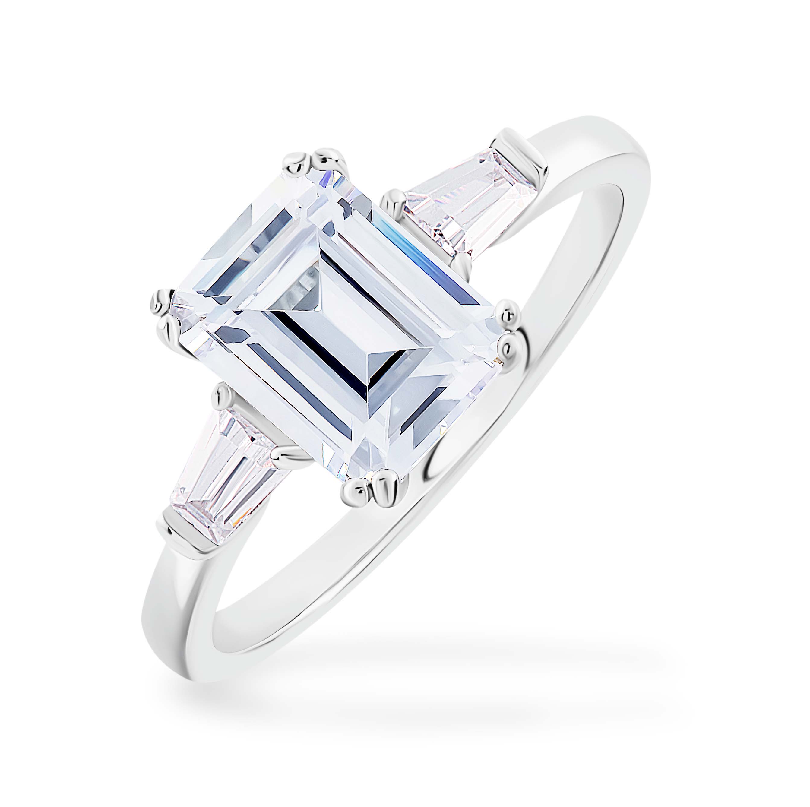 Lustrous Devotion Moissanite Solitaire Ring