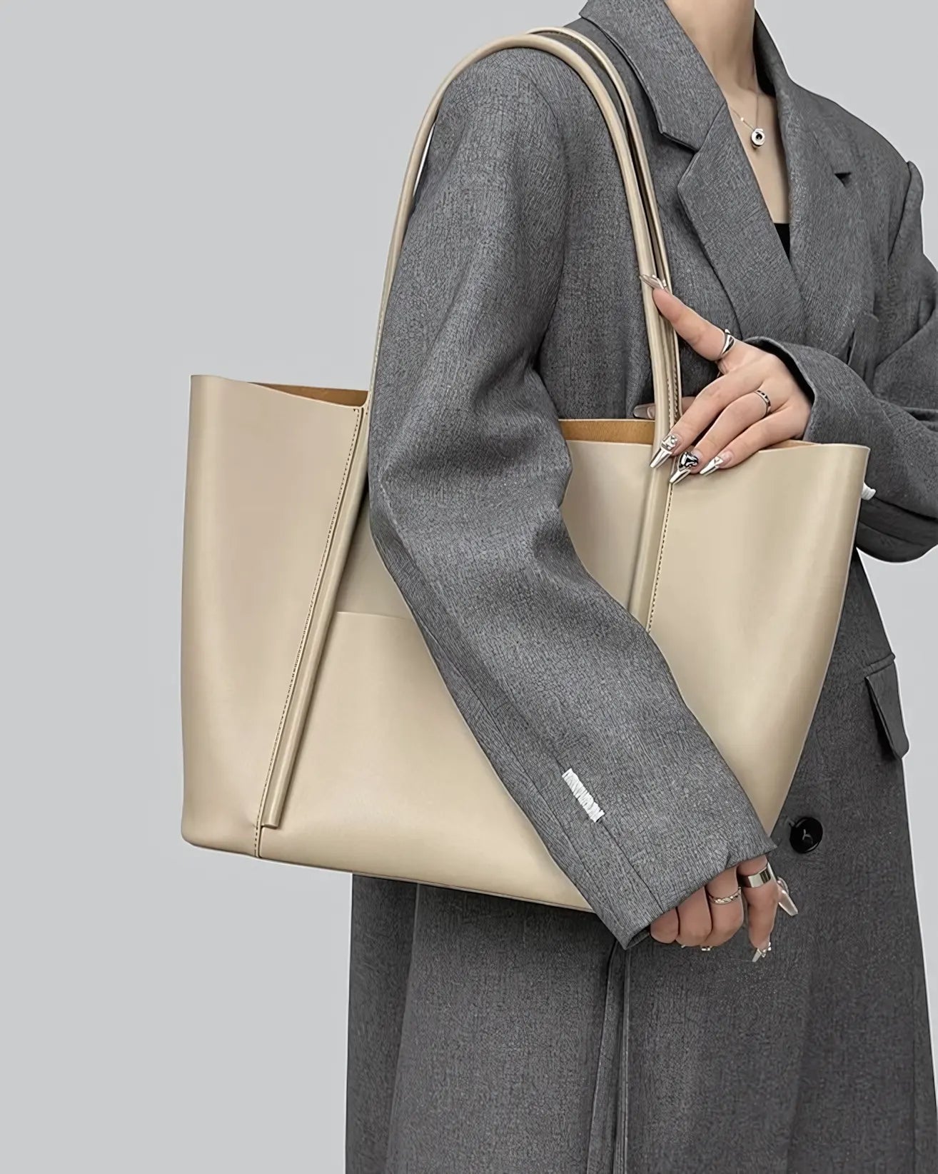 Urban Chic Leather Laptop Tote