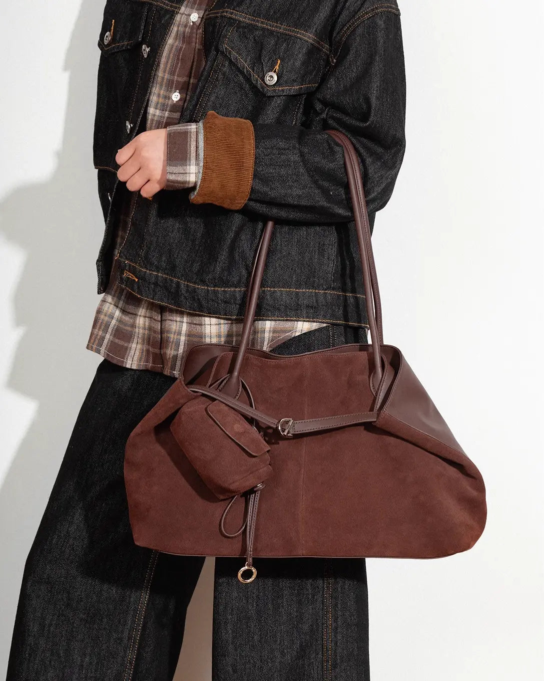 Elegant Suede Commuter Tote