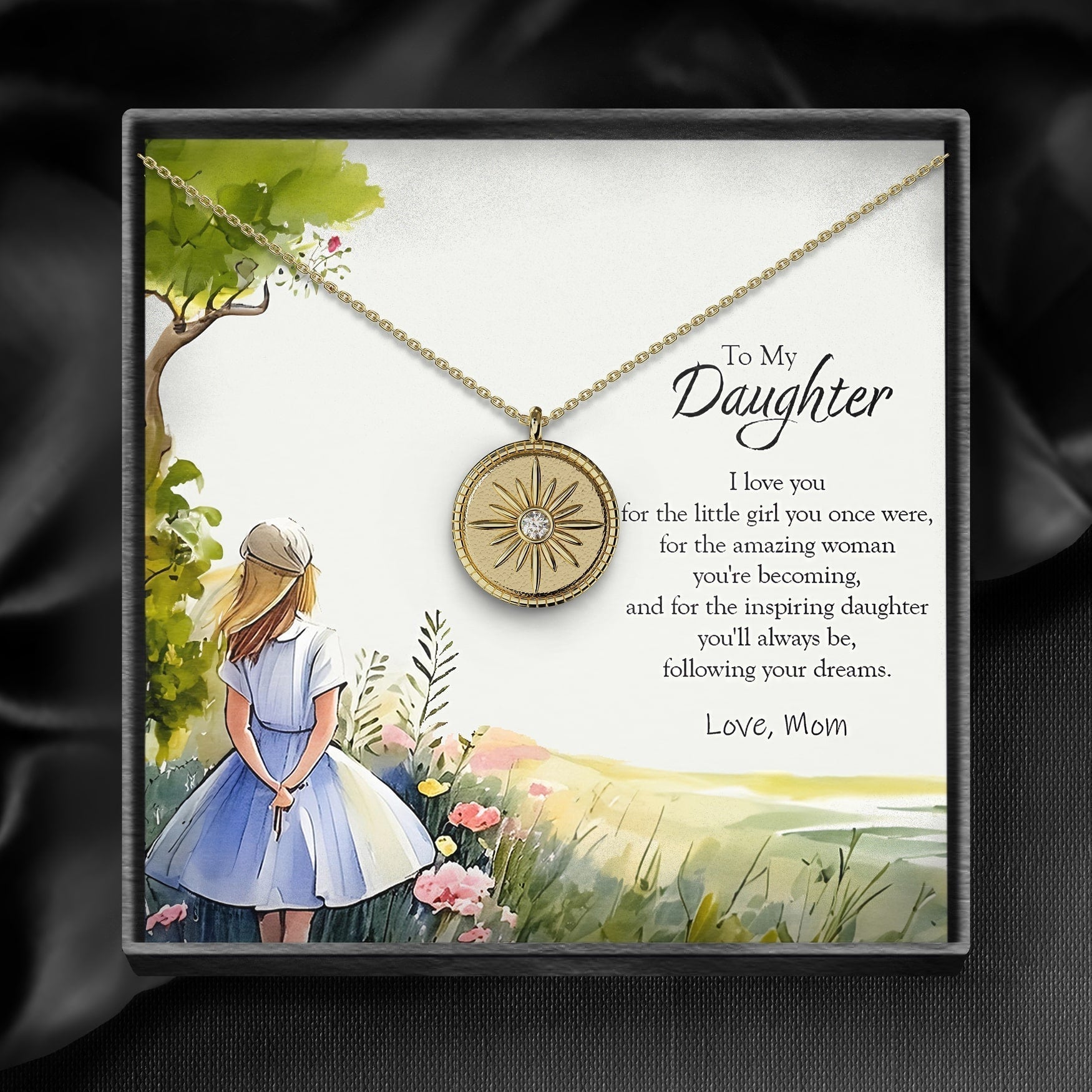 To my Daughter Guiding Star Pendant