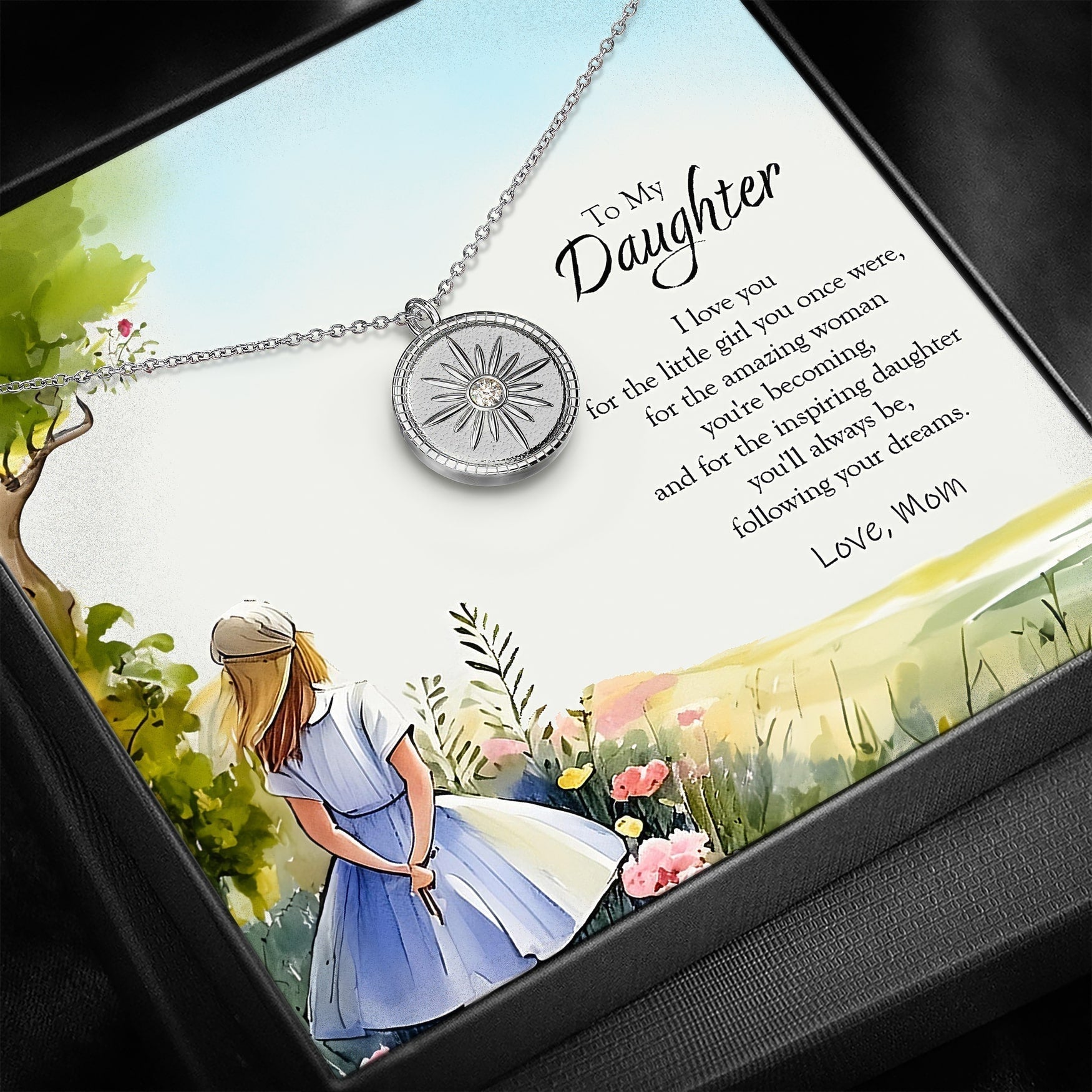 To my Daughter Guiding Star Pendant