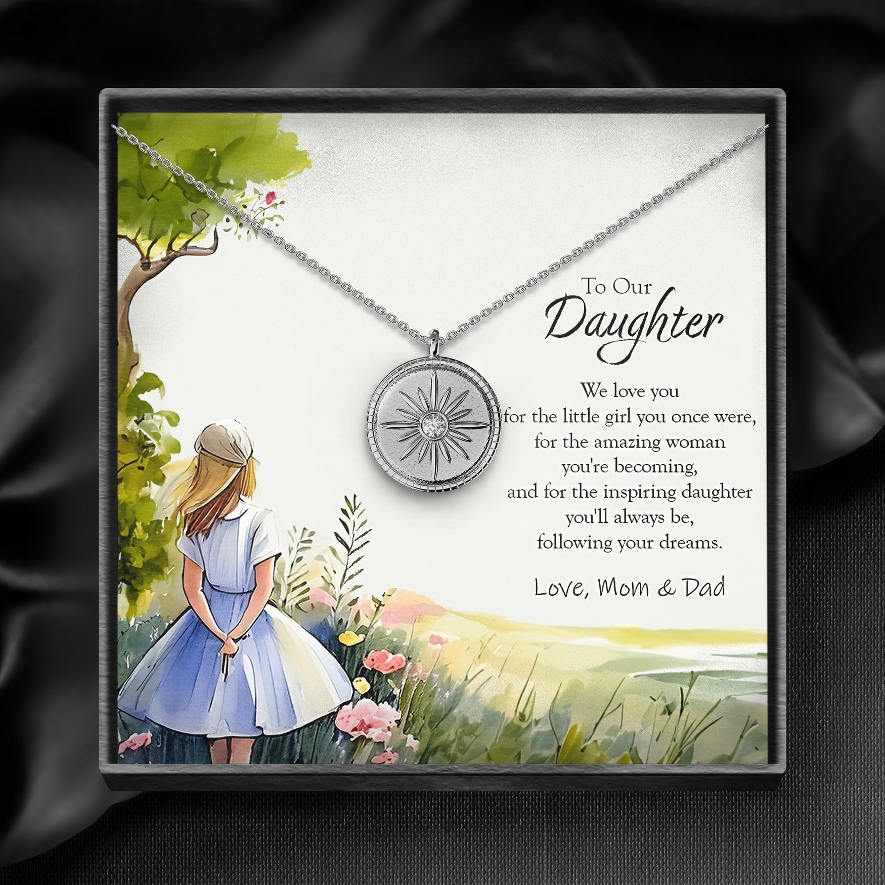 To my Daughter Guiding Star Pendant