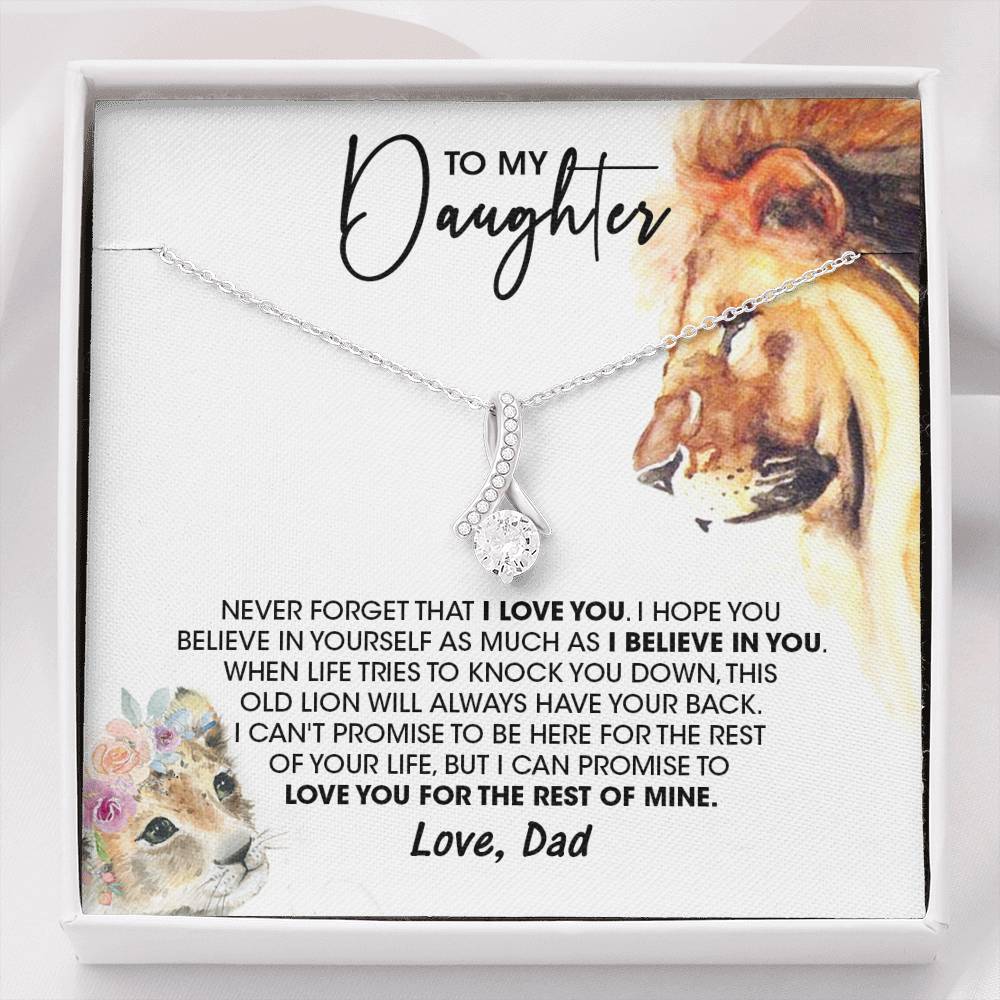 To My Daughter From Dad Pendant Necklace