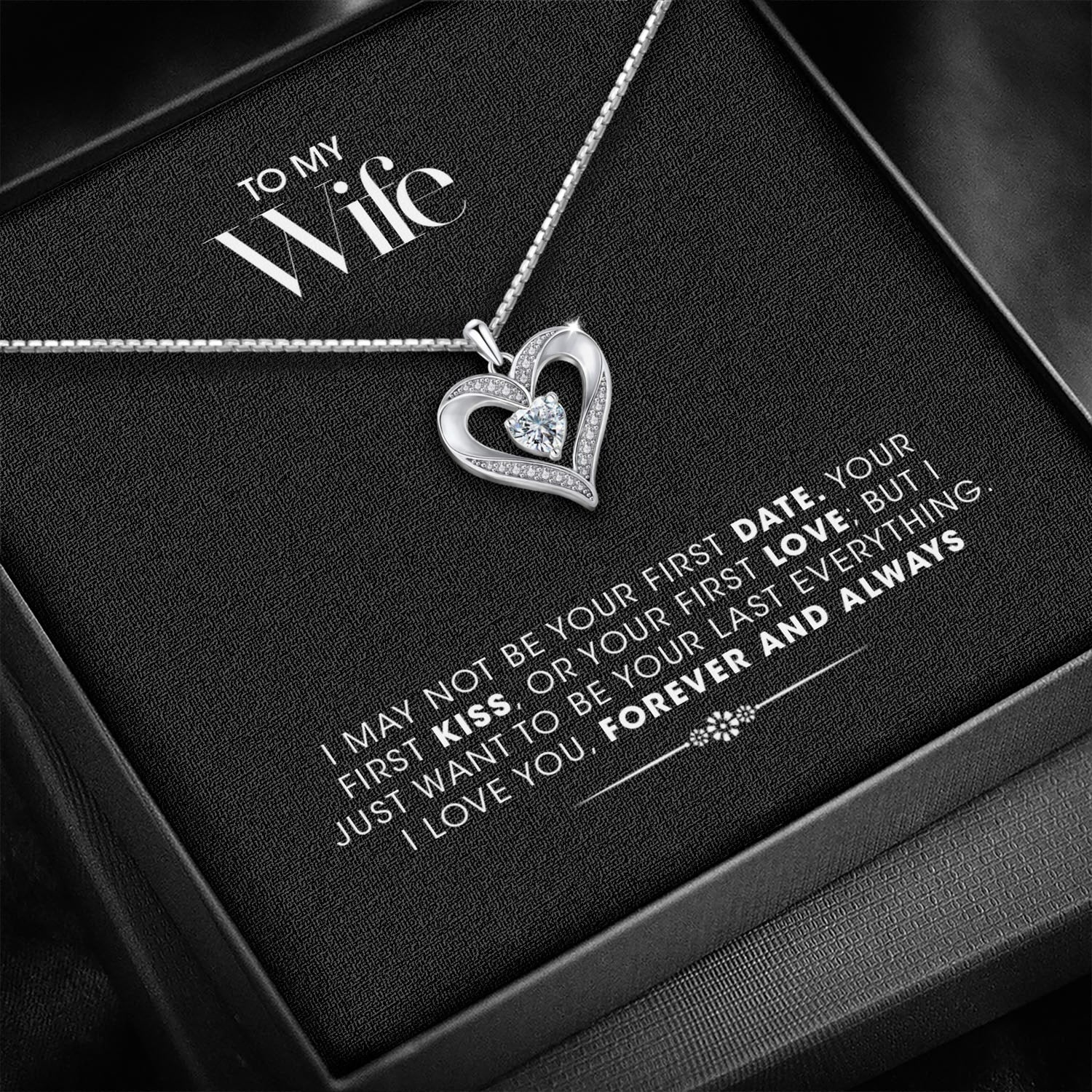 To my Wife Heart Necklace