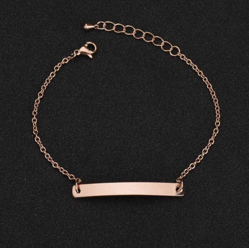 Couple's Engraved Bracelet Set