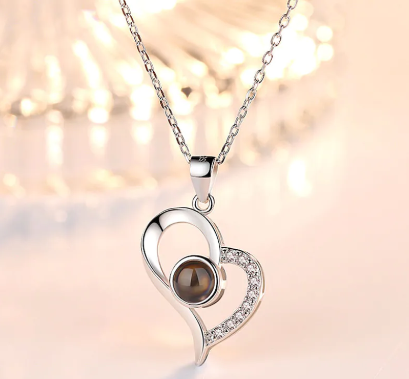100 Languages I Love You Projection Necklace