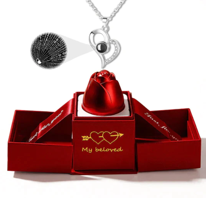 100 Languages I Love You Projection Necklace