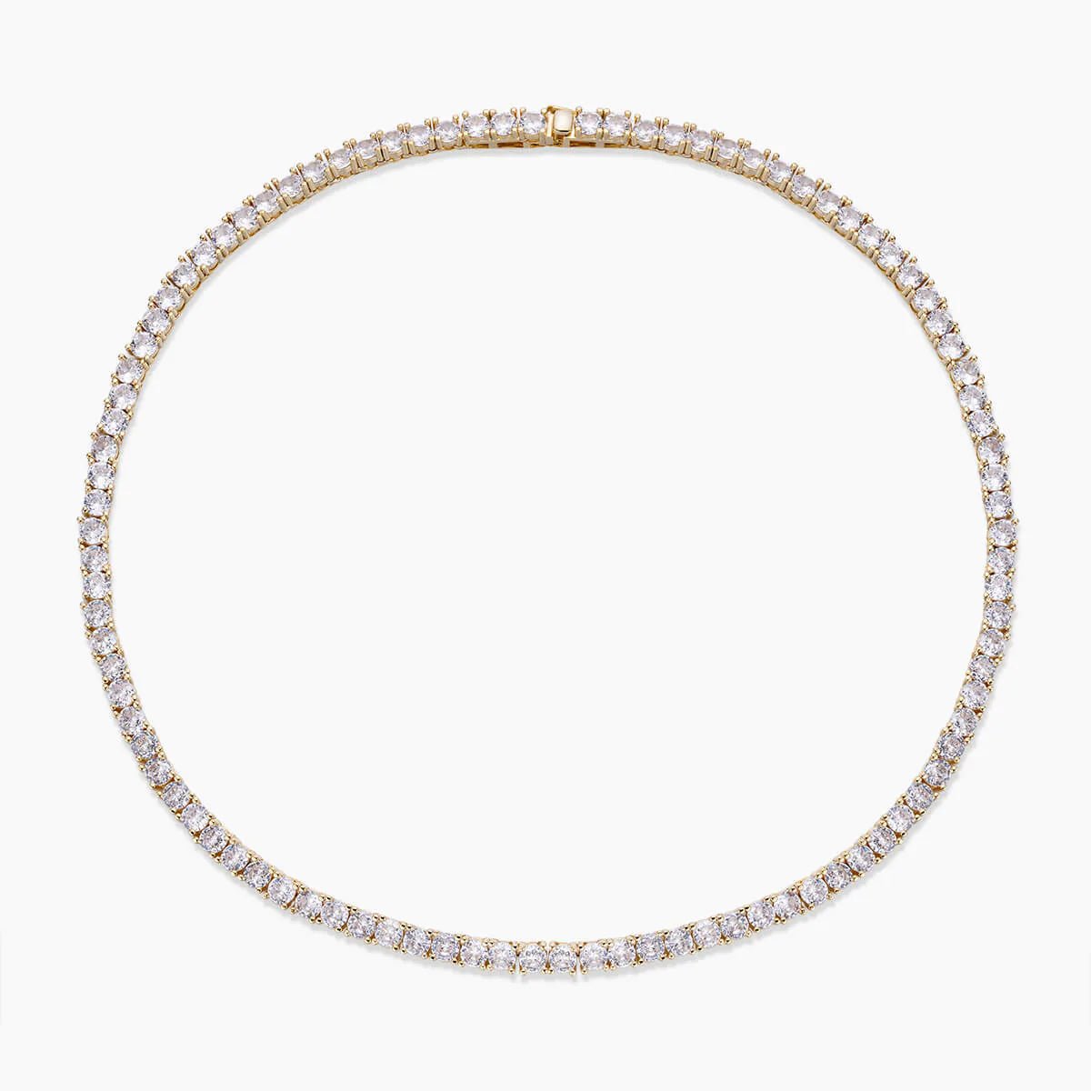 Sleek Tennis Necklace (2mm) - UnfoldSerenity
