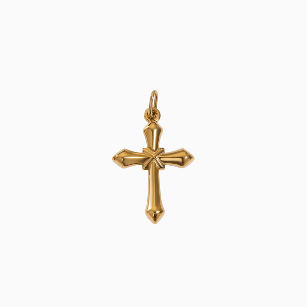 Charms - Gold Faith Cross Pendant