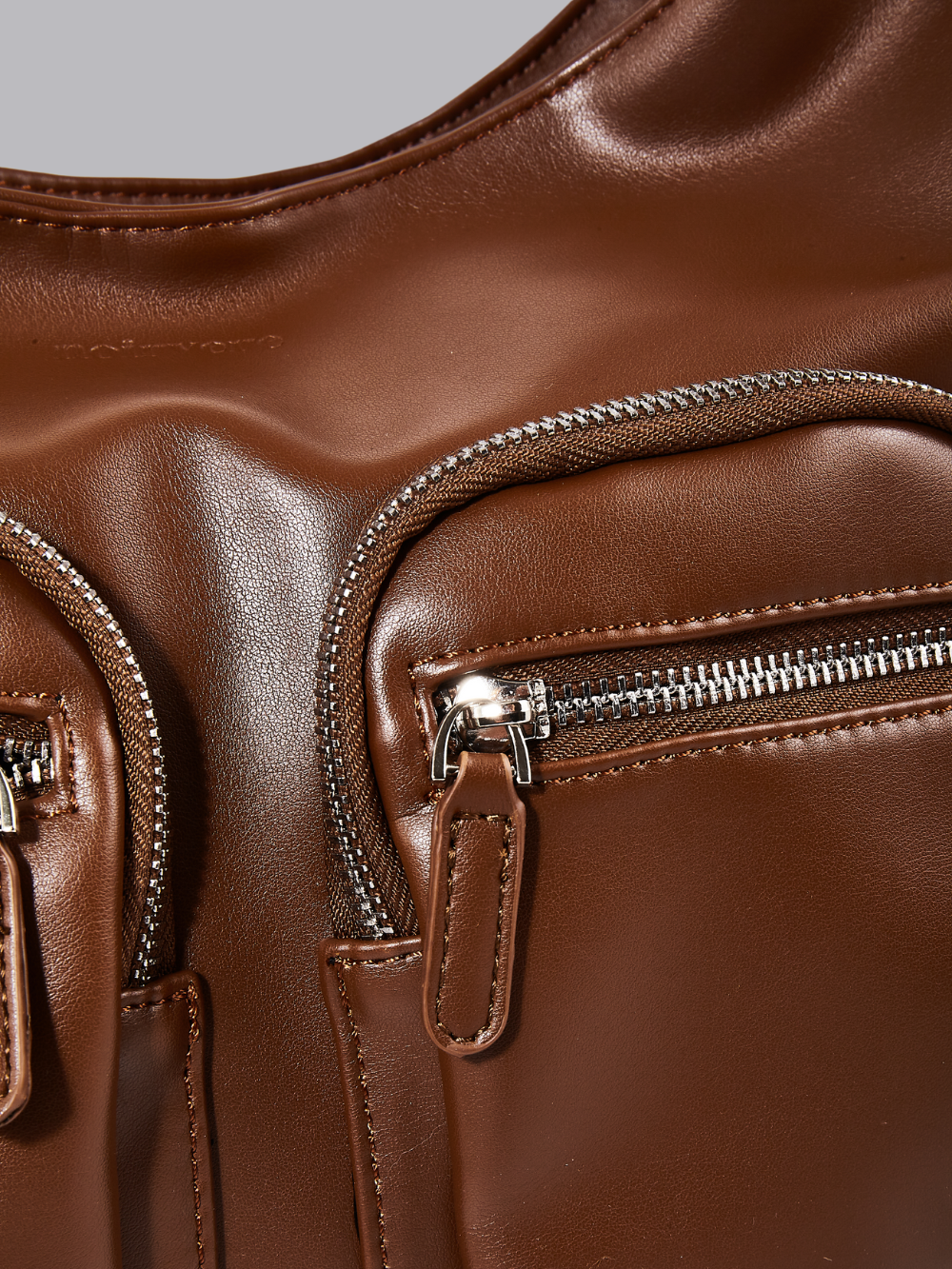 Claire Pocket Vegan Leather Shoulder Bag