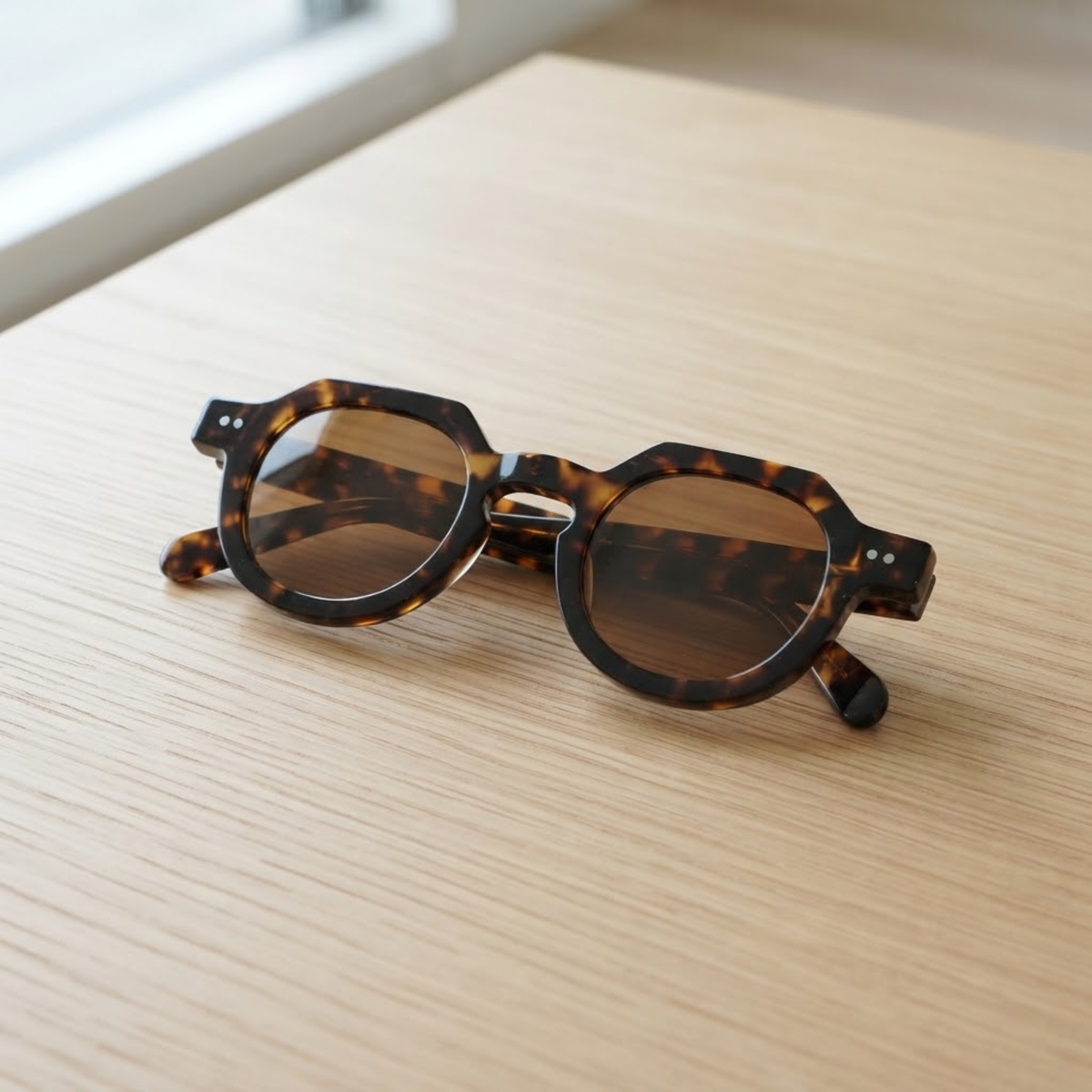 Lunettes de soleil polarisées géométriques de minuit