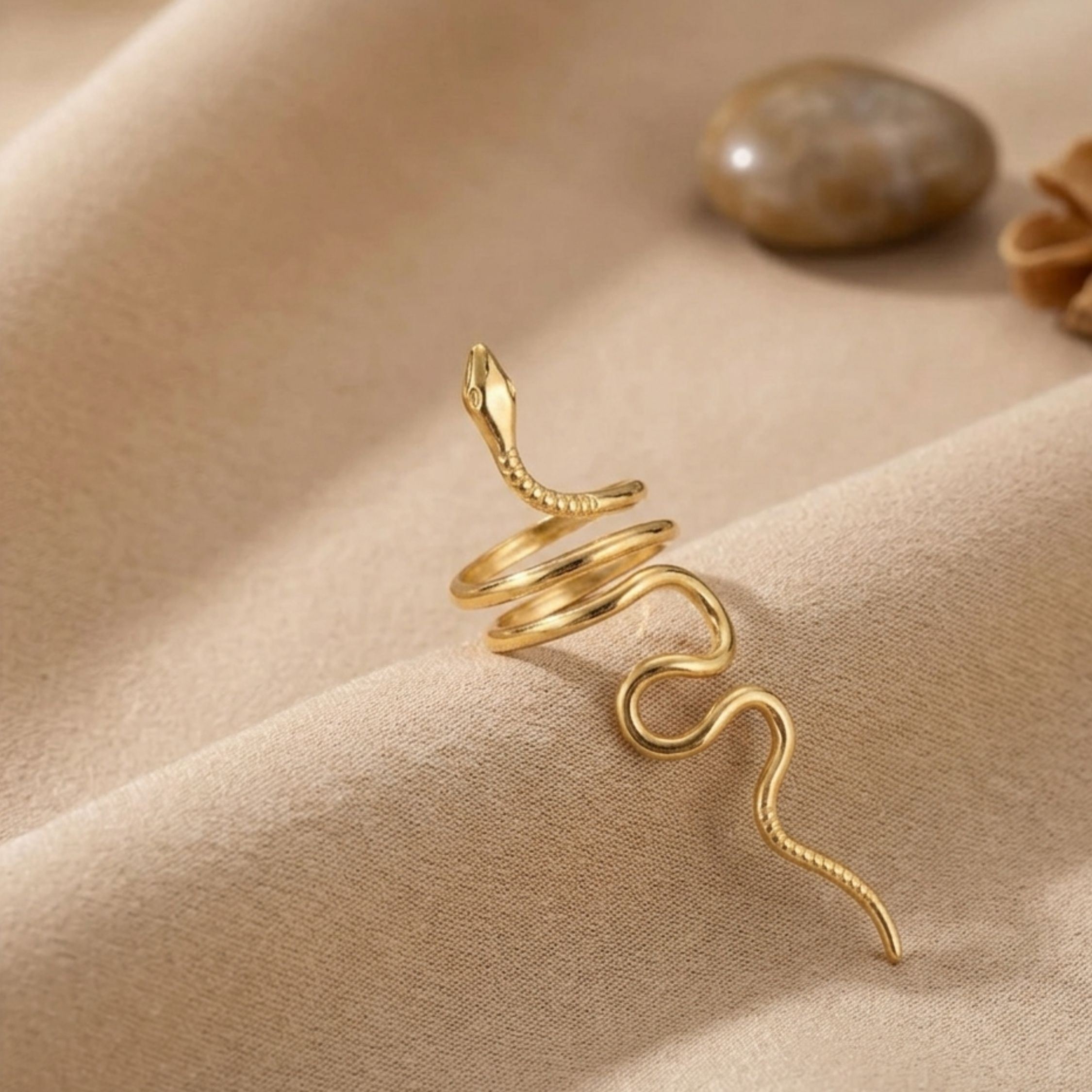 Cassiopeia Serpent Embrace Ring