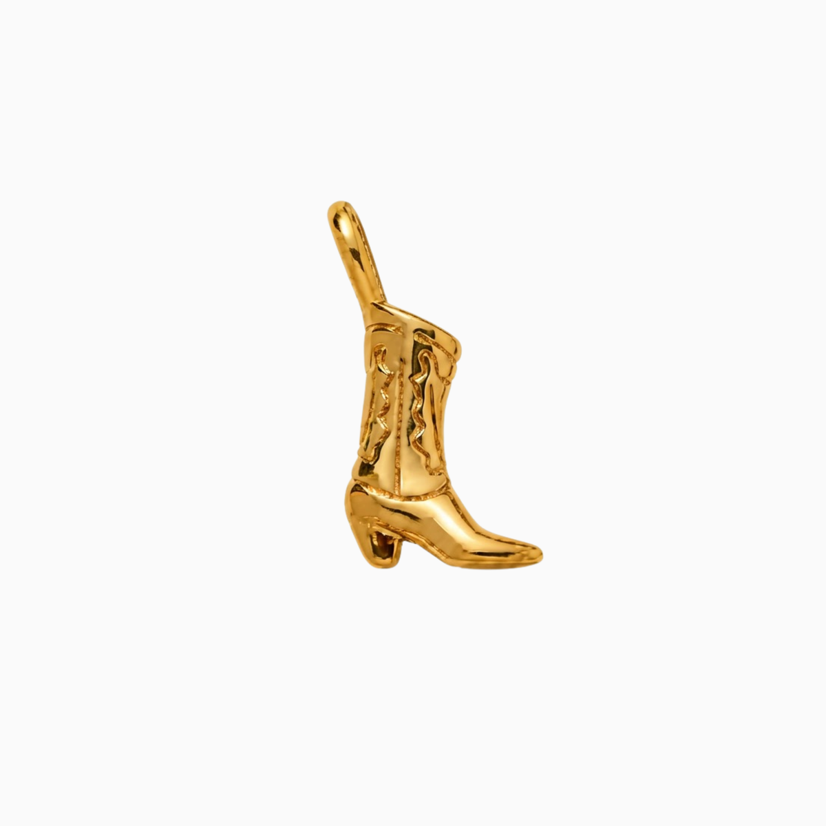 Charms - Gold Boot Pendant