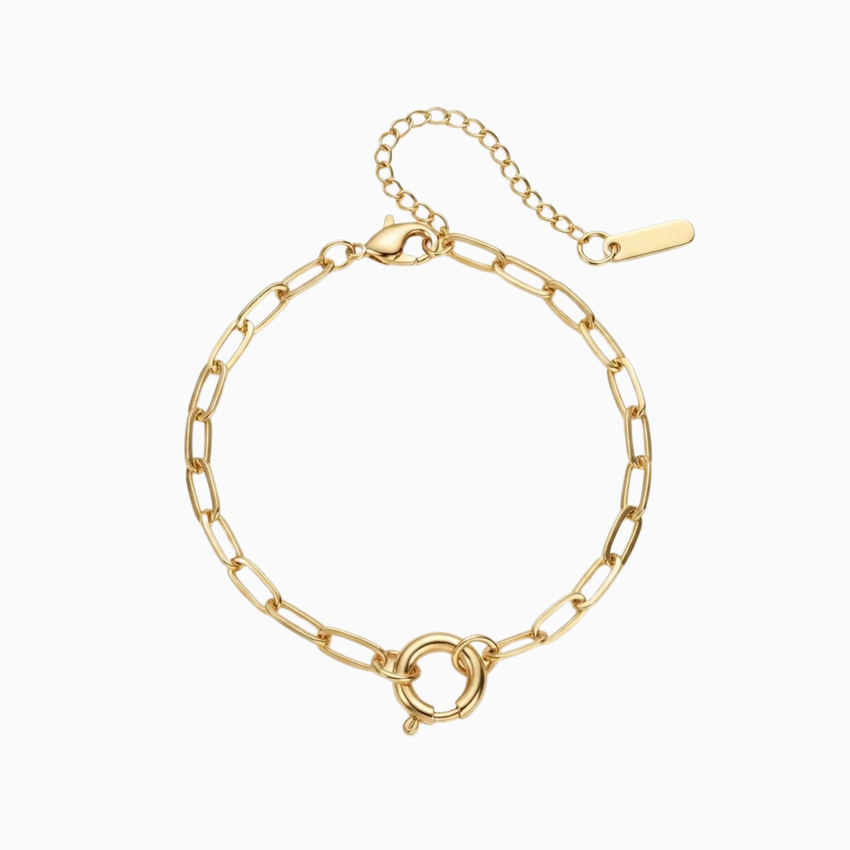 Bracelets - Gold Paperclip Chain Bracelet