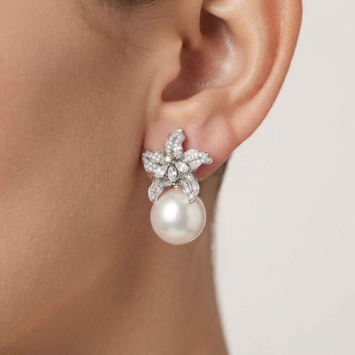 Boucles d’oreilles Lila Petal Pearl