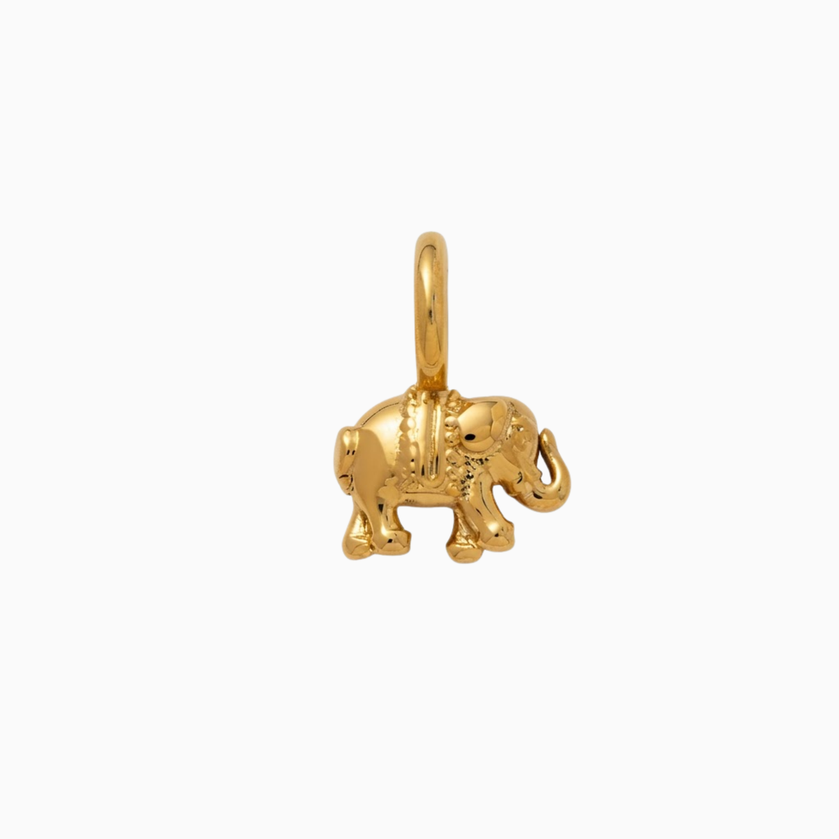 Ciondoli - Pendente a forma di maestoso elefante dorato