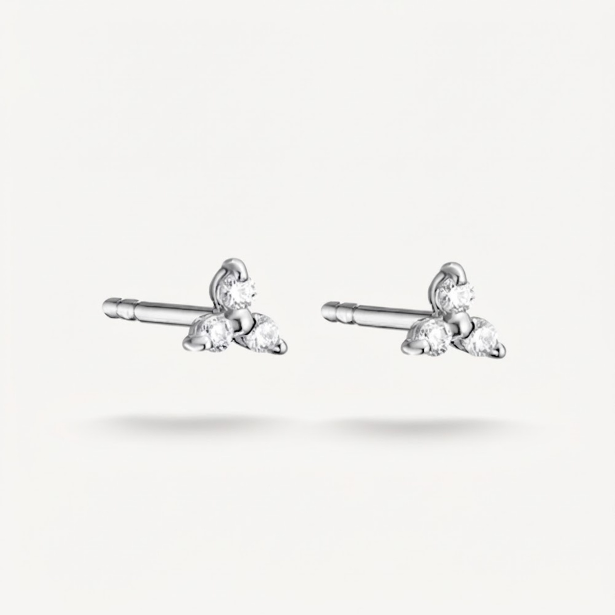 Mireza White Zircon Studs