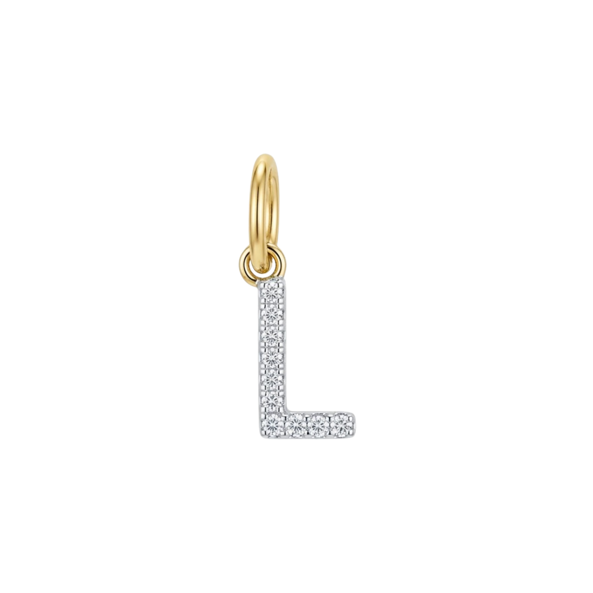 Charms - Jeweled Letter L Pendant