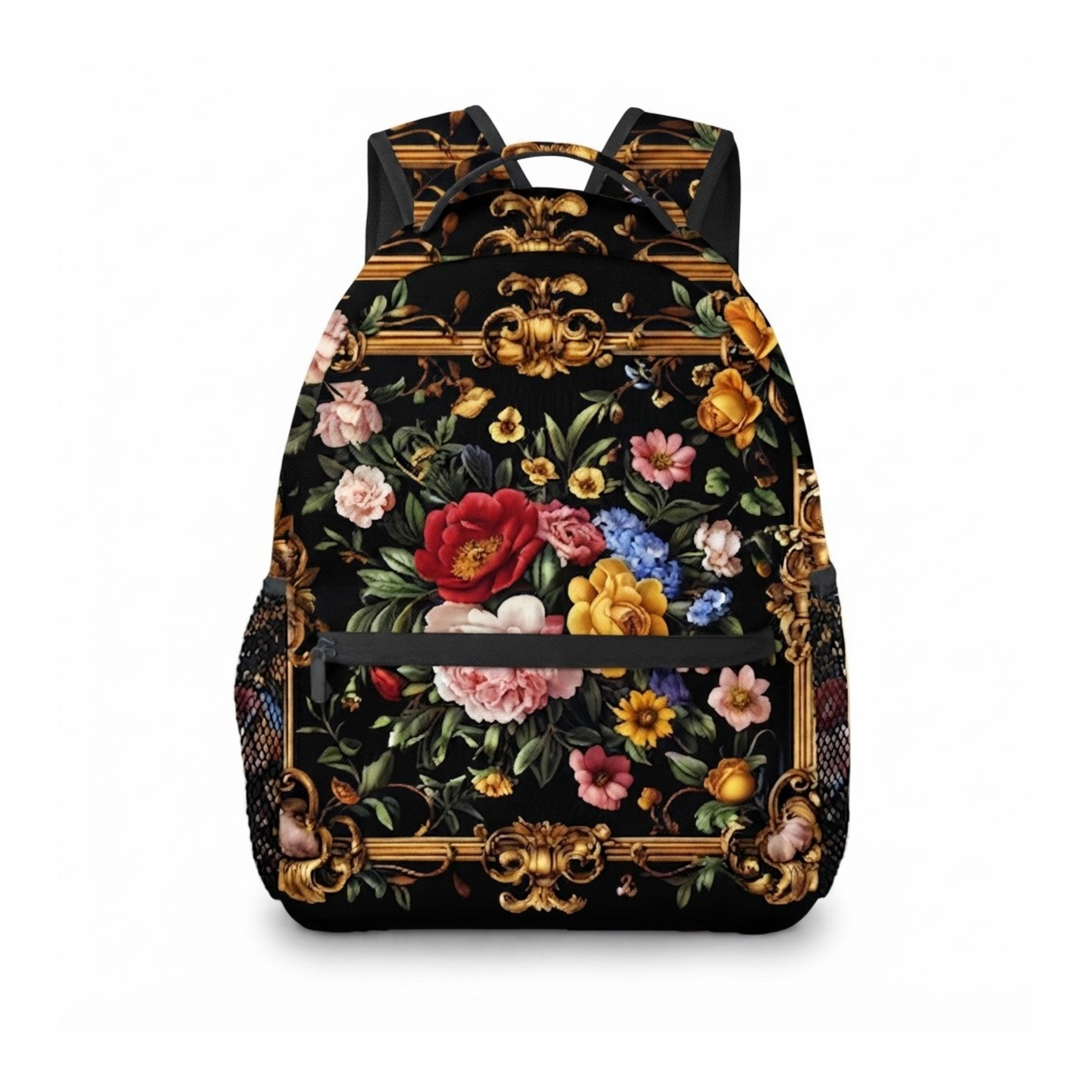 Roselle Elegant Floral Backpack