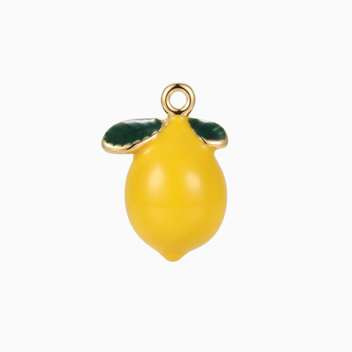 Charms - Gold Lemon Pendant