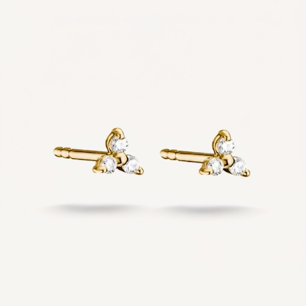 Mireza White Zircon Studs