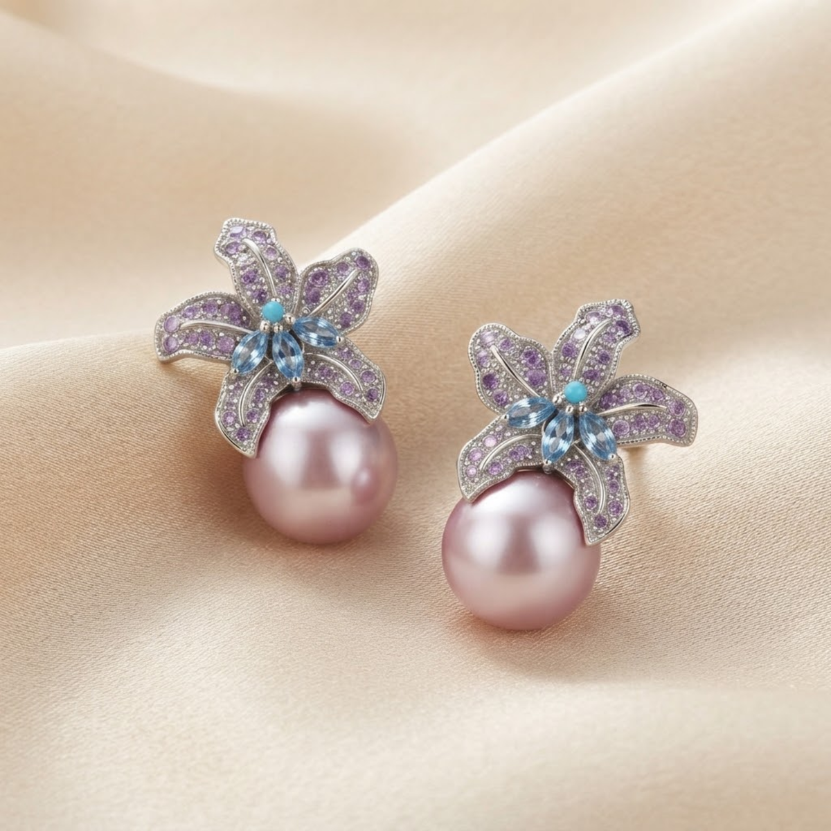 Boucles d’oreilles Lila Petal Pearl
