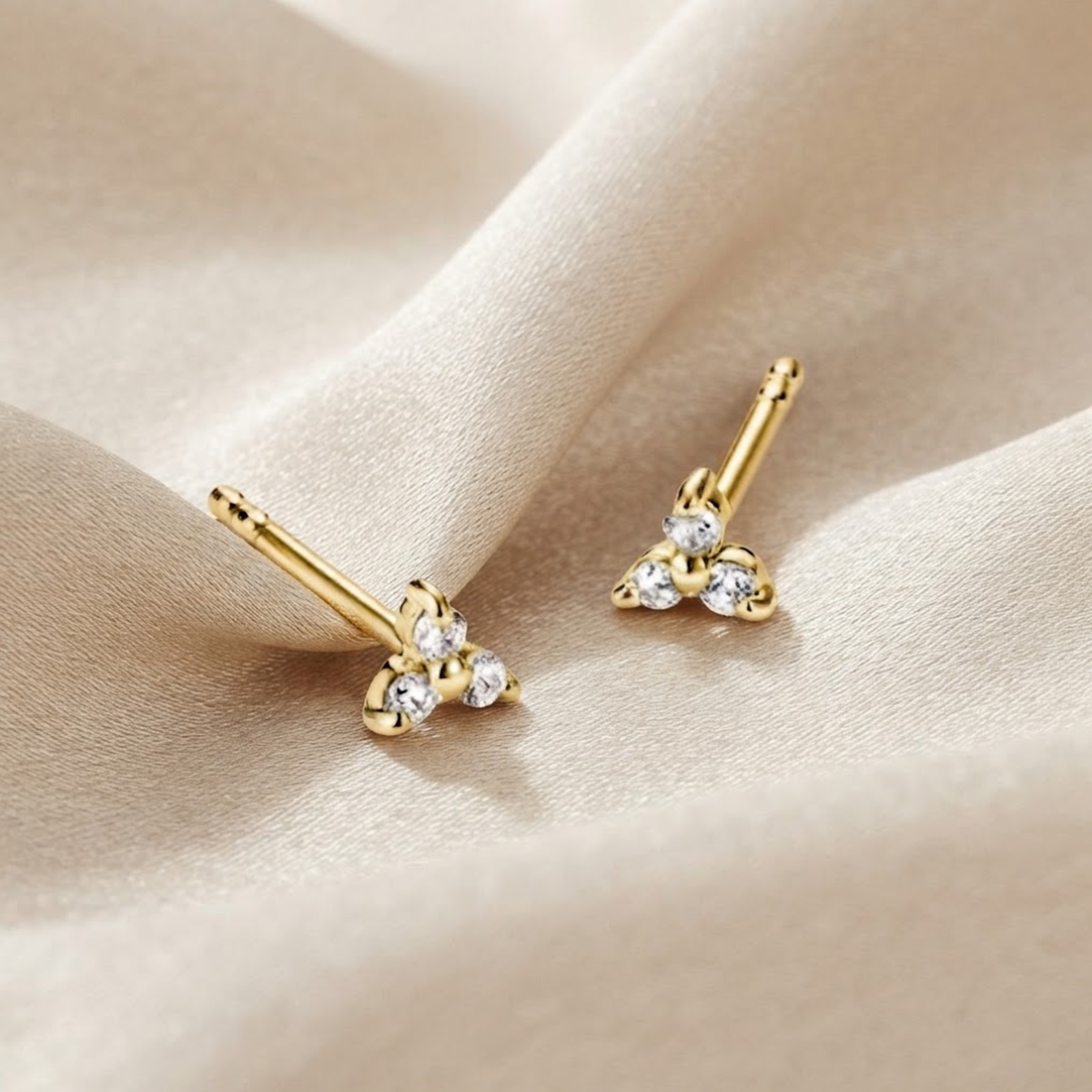 Mireza White Zircon Studs