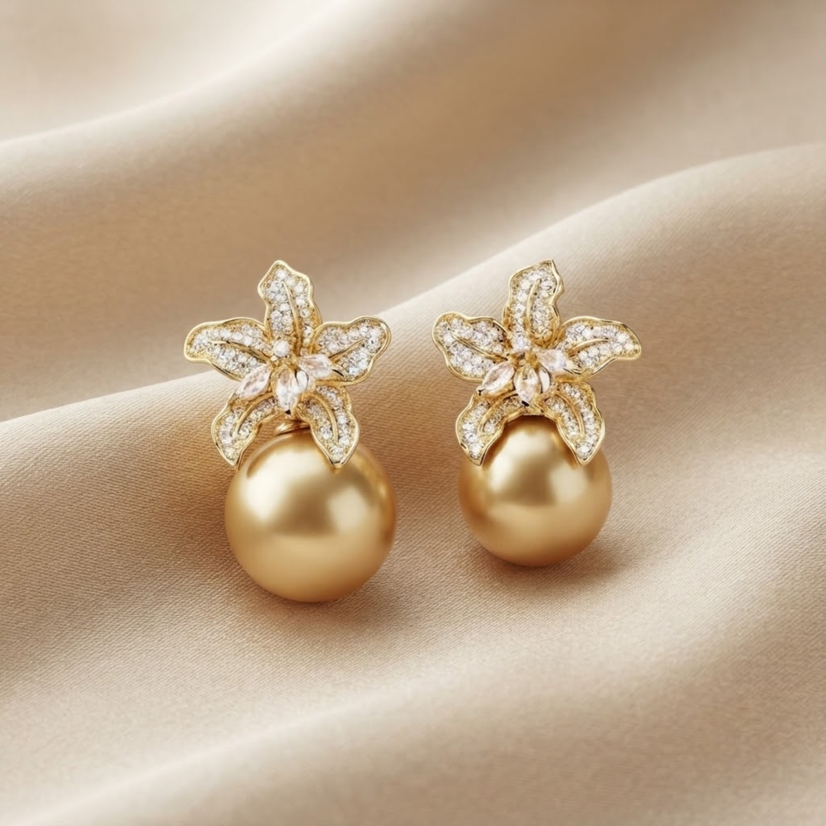 Boucles d’oreilles Lila Petal Pearl