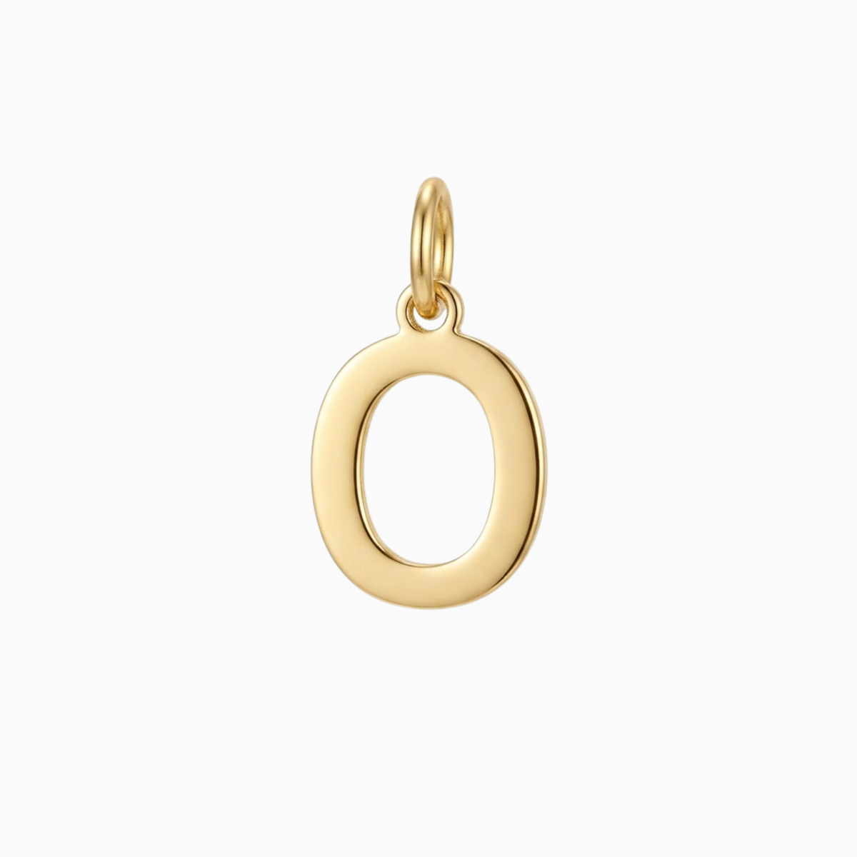 Charms - Gold Initial O Pendant