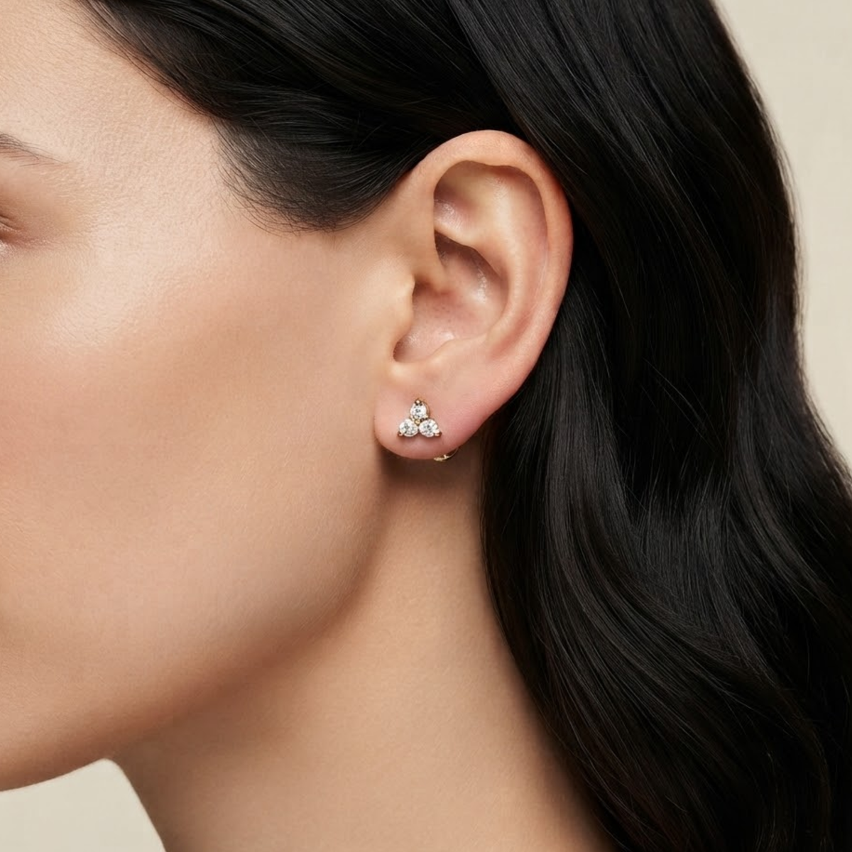 Mireza White Zircon Studs