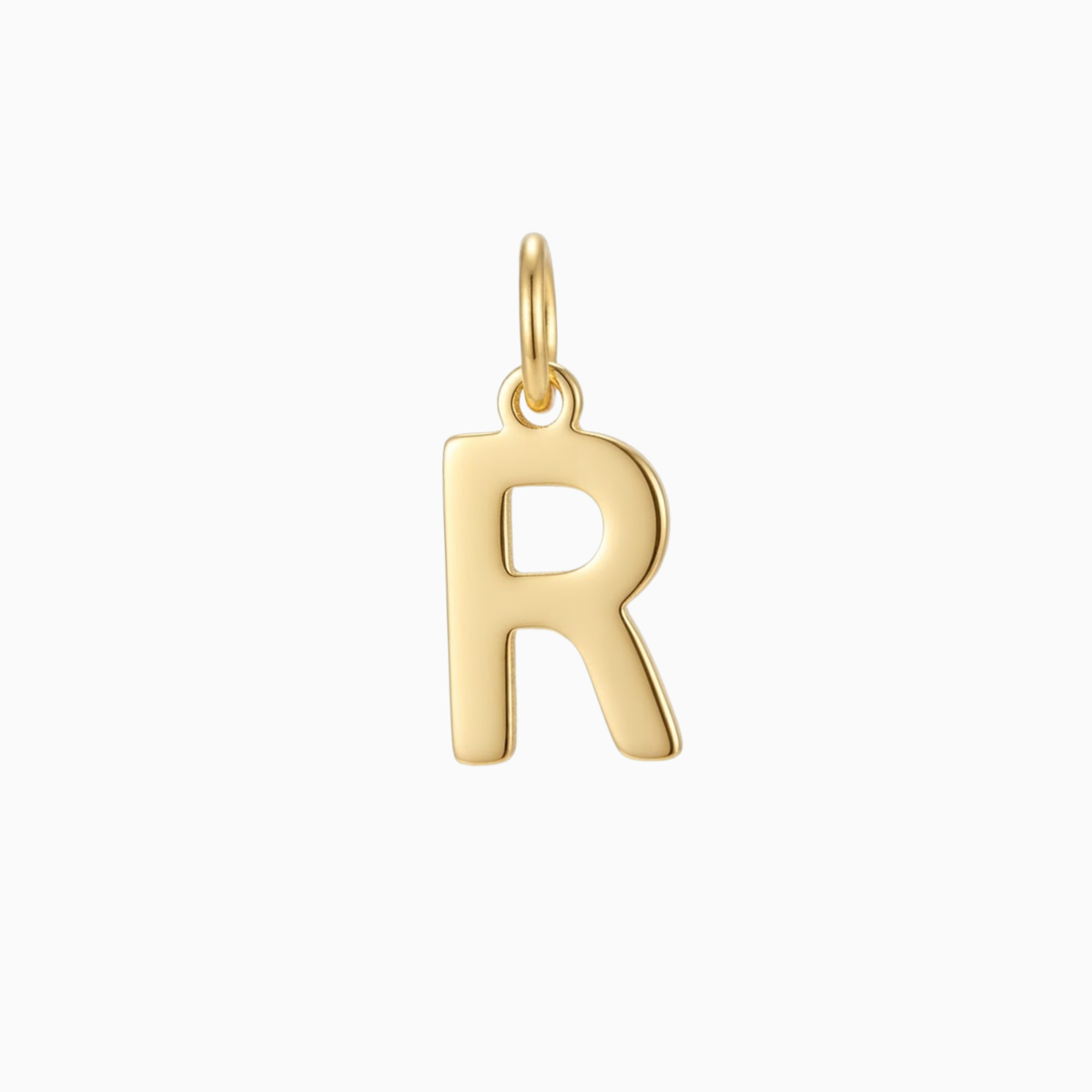 Charms - Gold Initial R Pendant