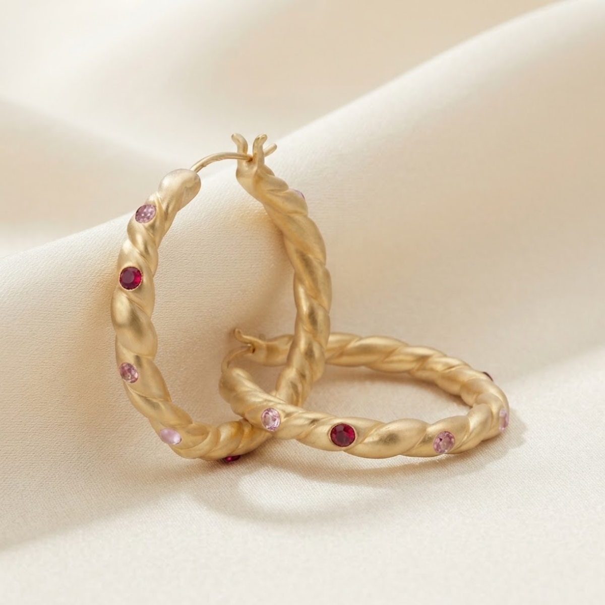 Roselyne Hoop Earrings