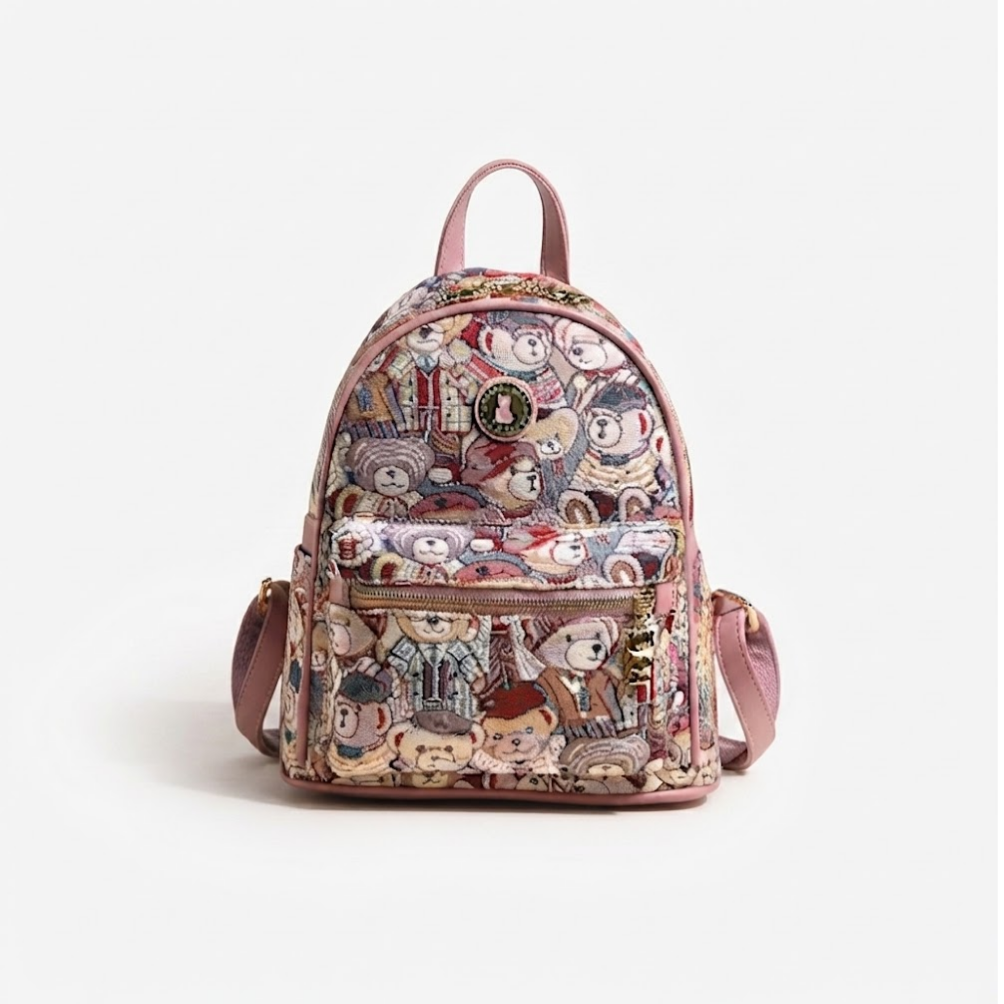 Amelia Rosalie Blush Bear Shoulder Bag