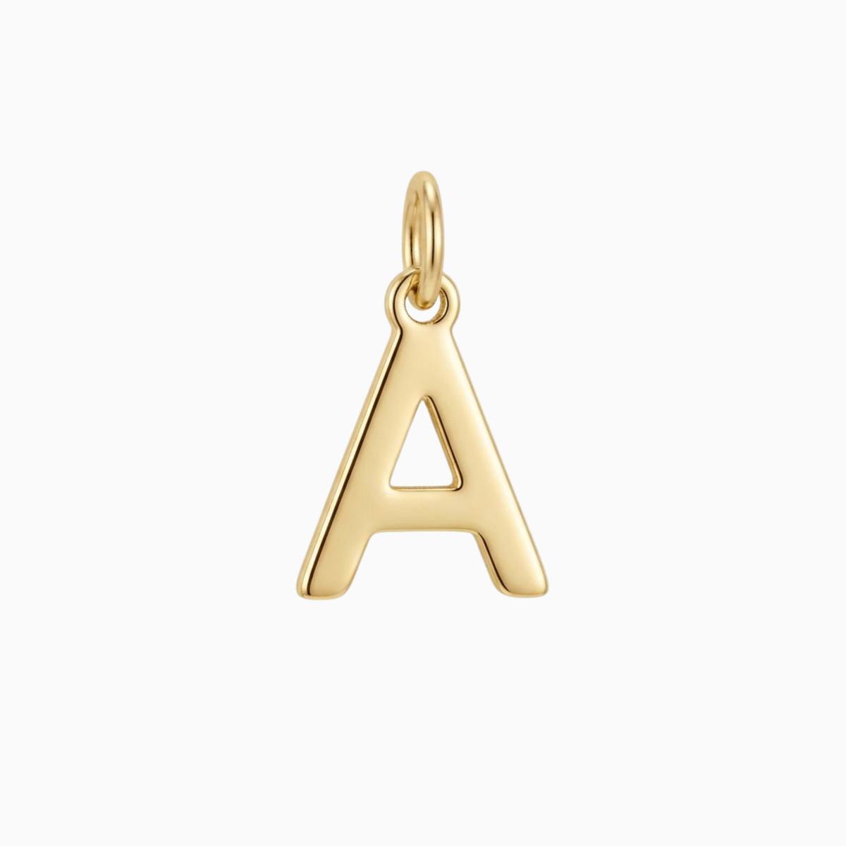 Charms - Gold Initial A Pendant