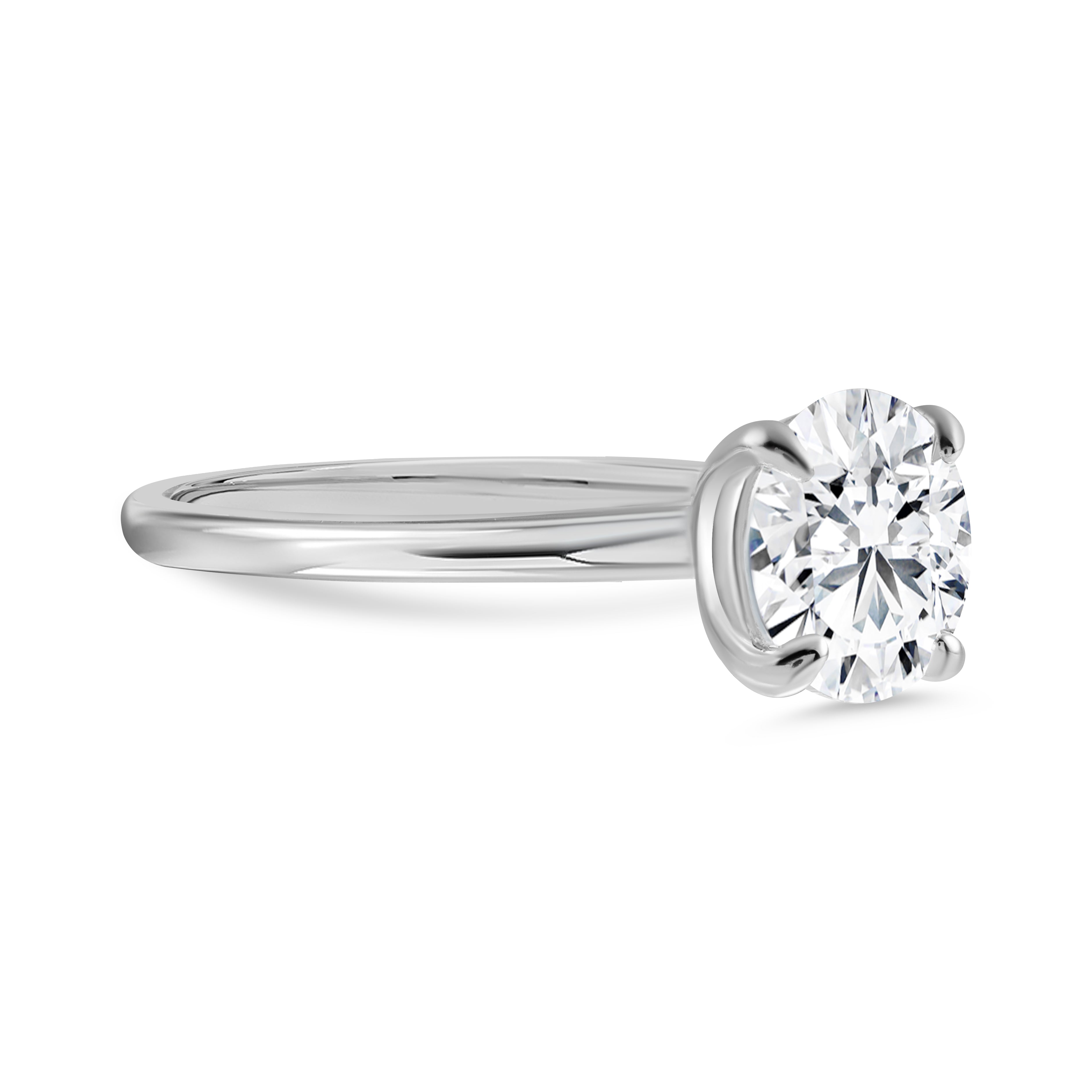 Eternal Spark Moissanite Solitaire Sterling Silver Ring