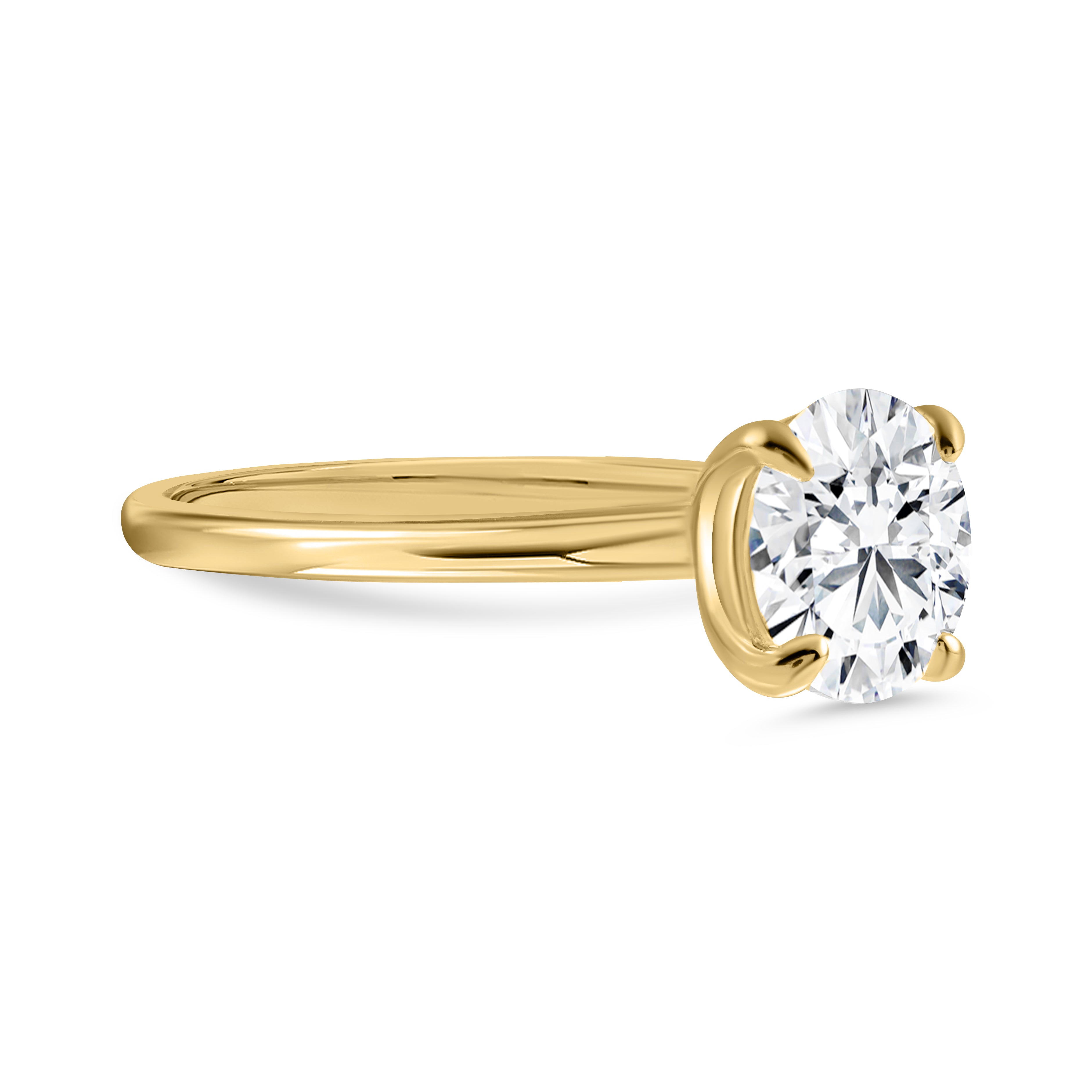 Eternal Spark Moissanite Solitaire Gold Ring