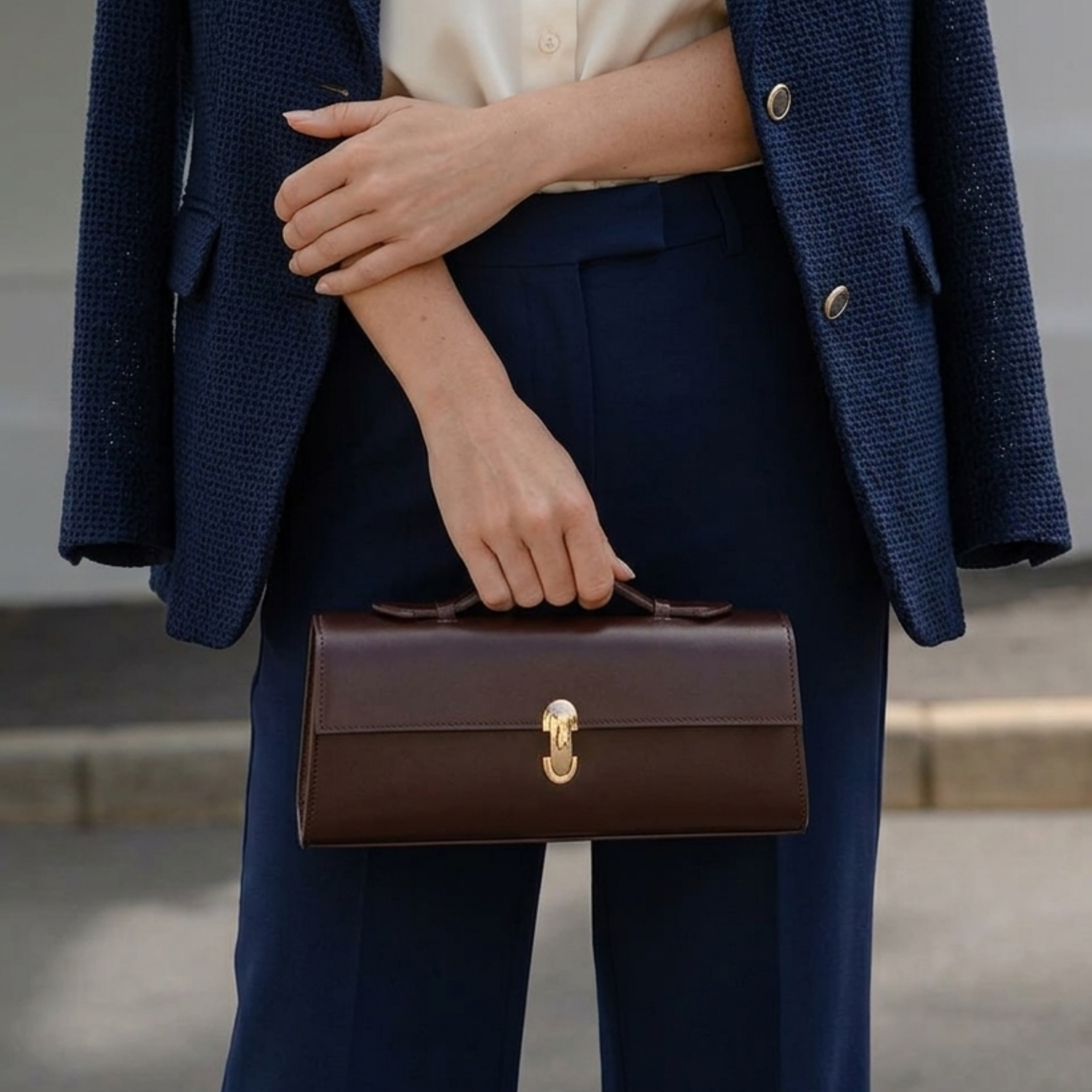 Katherien Genuine Leather Handbag