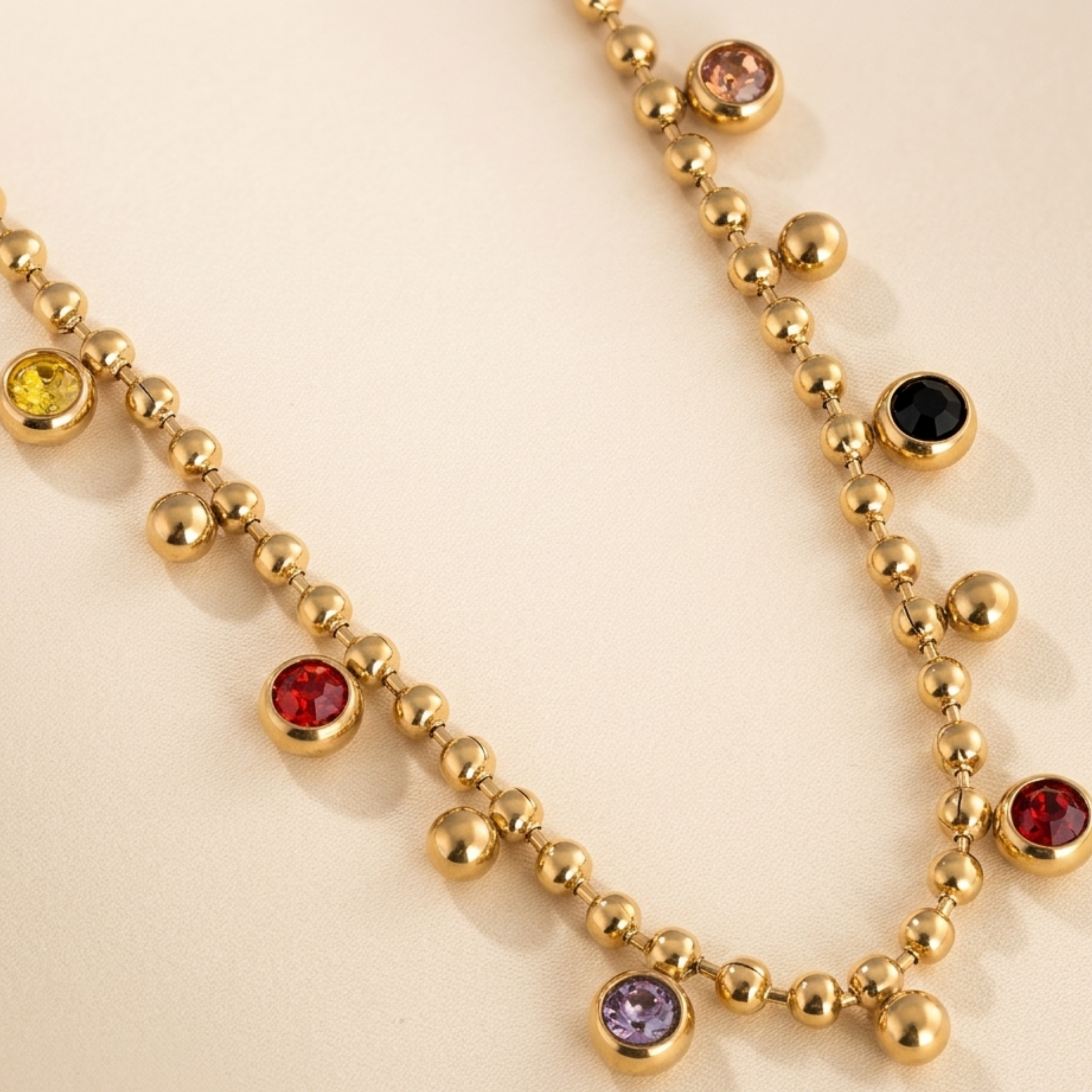 Isolde Crystal Layered Necklace