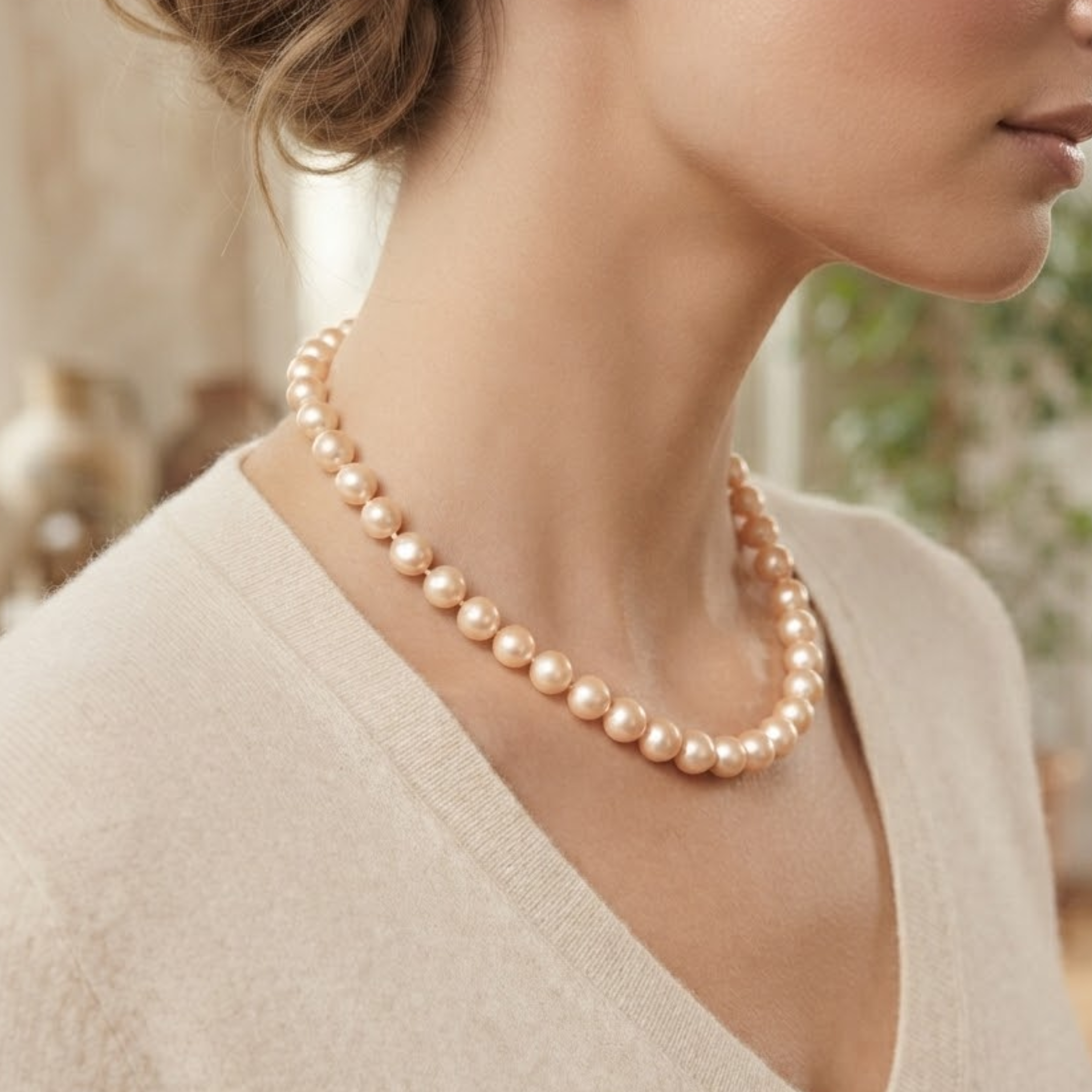 Collana con perla South Sea Liora Blush