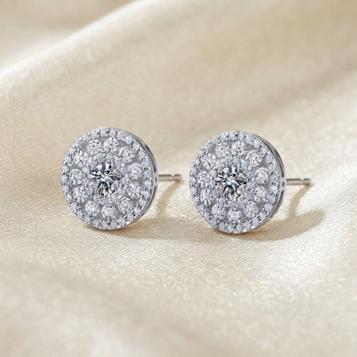 Lumineia Moissanite Stud Earrings