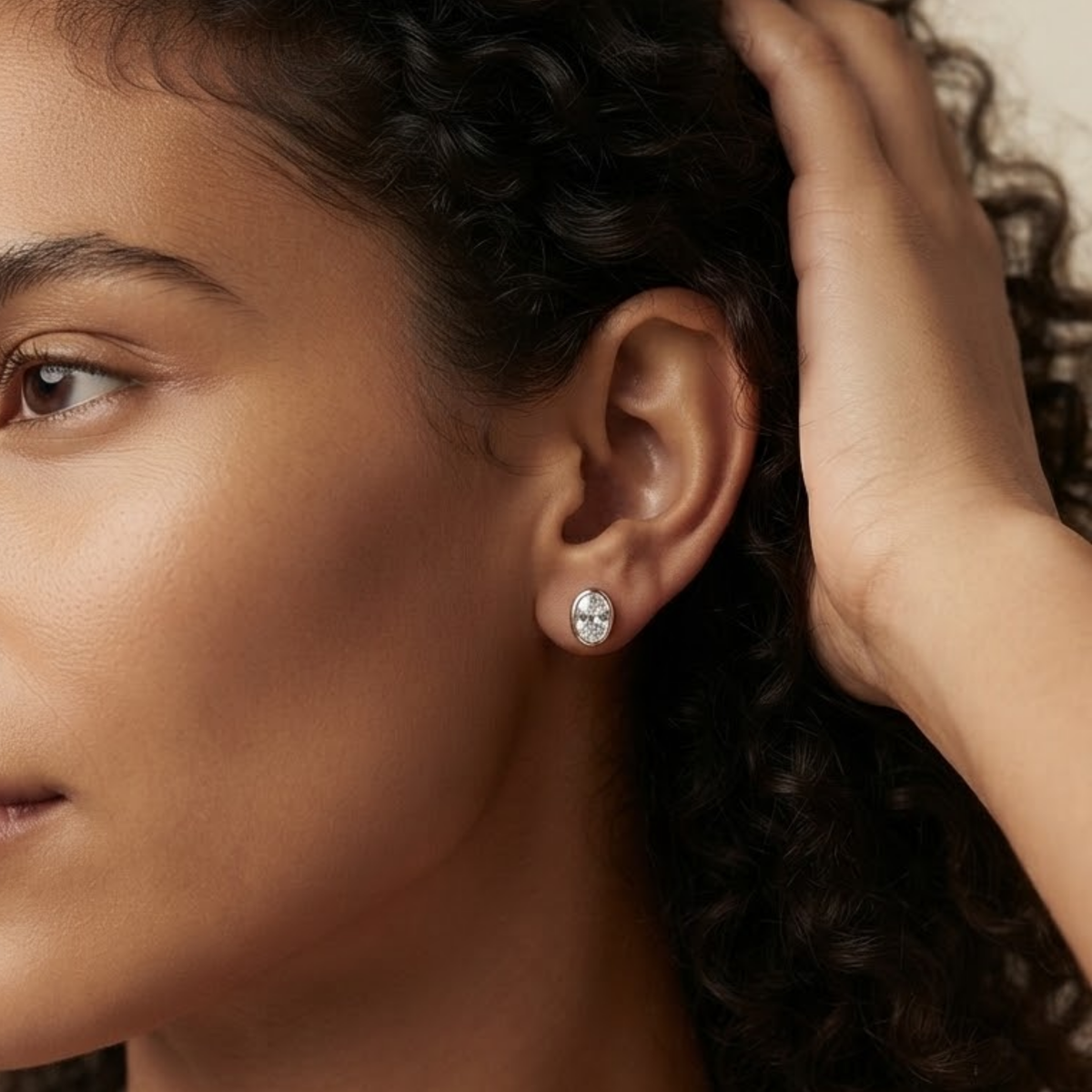 Elvaris Oval Zirconia Earrings
