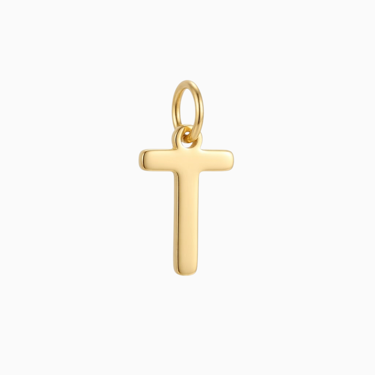 Charms - Gold Initial T Pendant