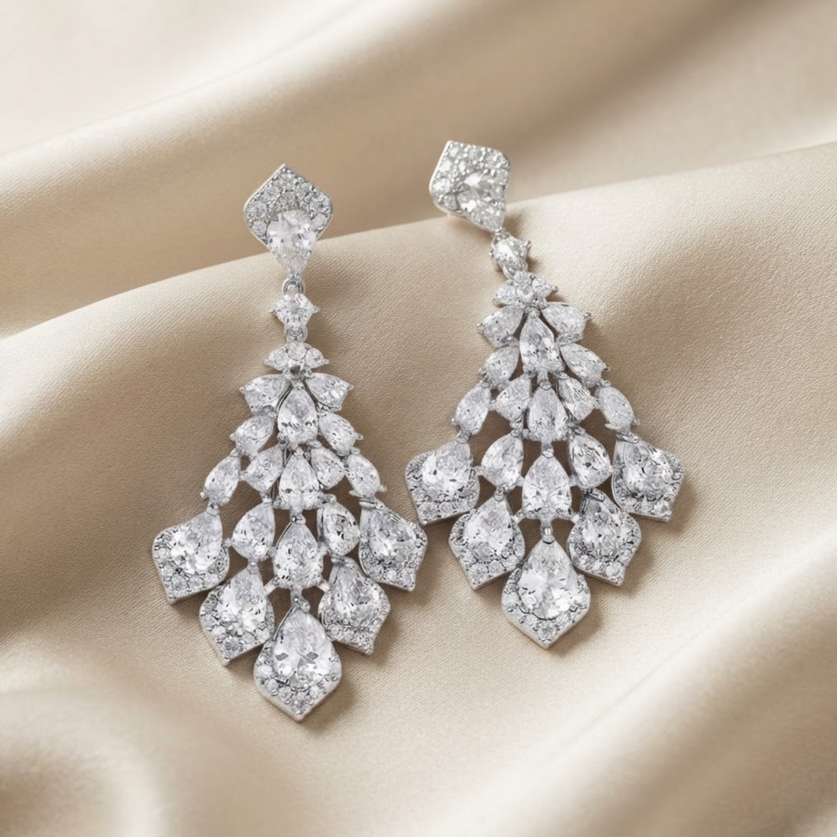 Allia Cascade Chandelier Earrings