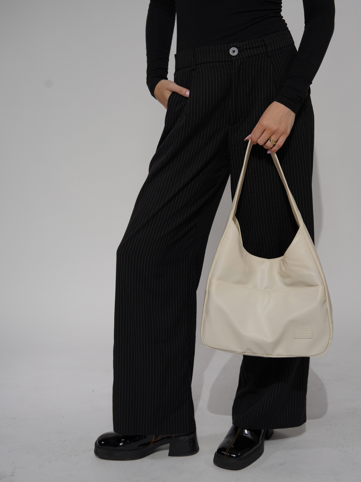Sac fourre-tout quotidien élégant en cuir végan