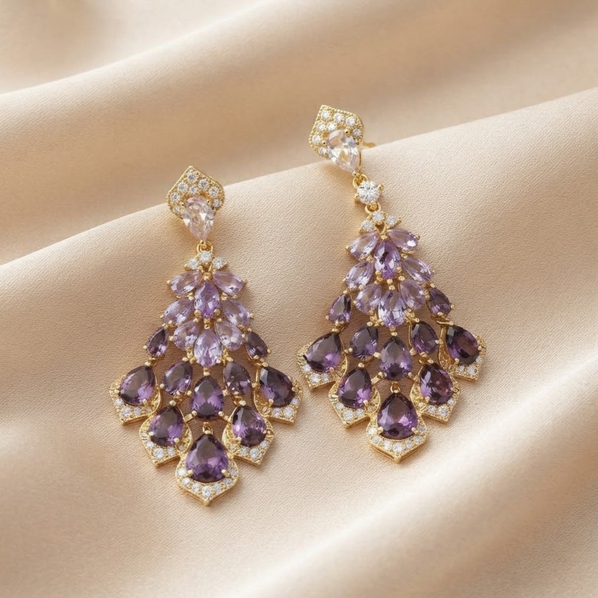 Allia Cascade Chandelier Earrings