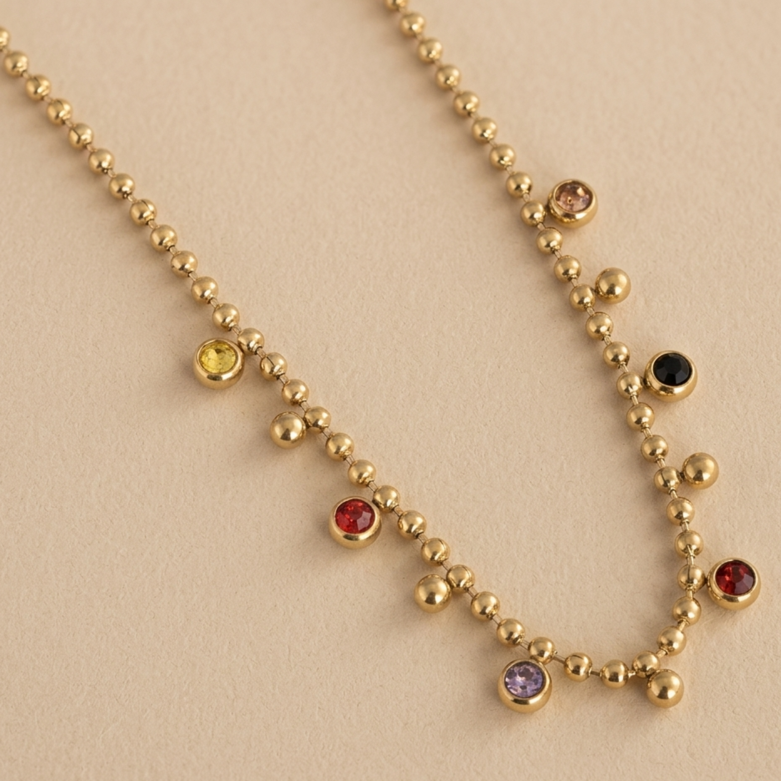 Isolde Crystal Layered Necklace