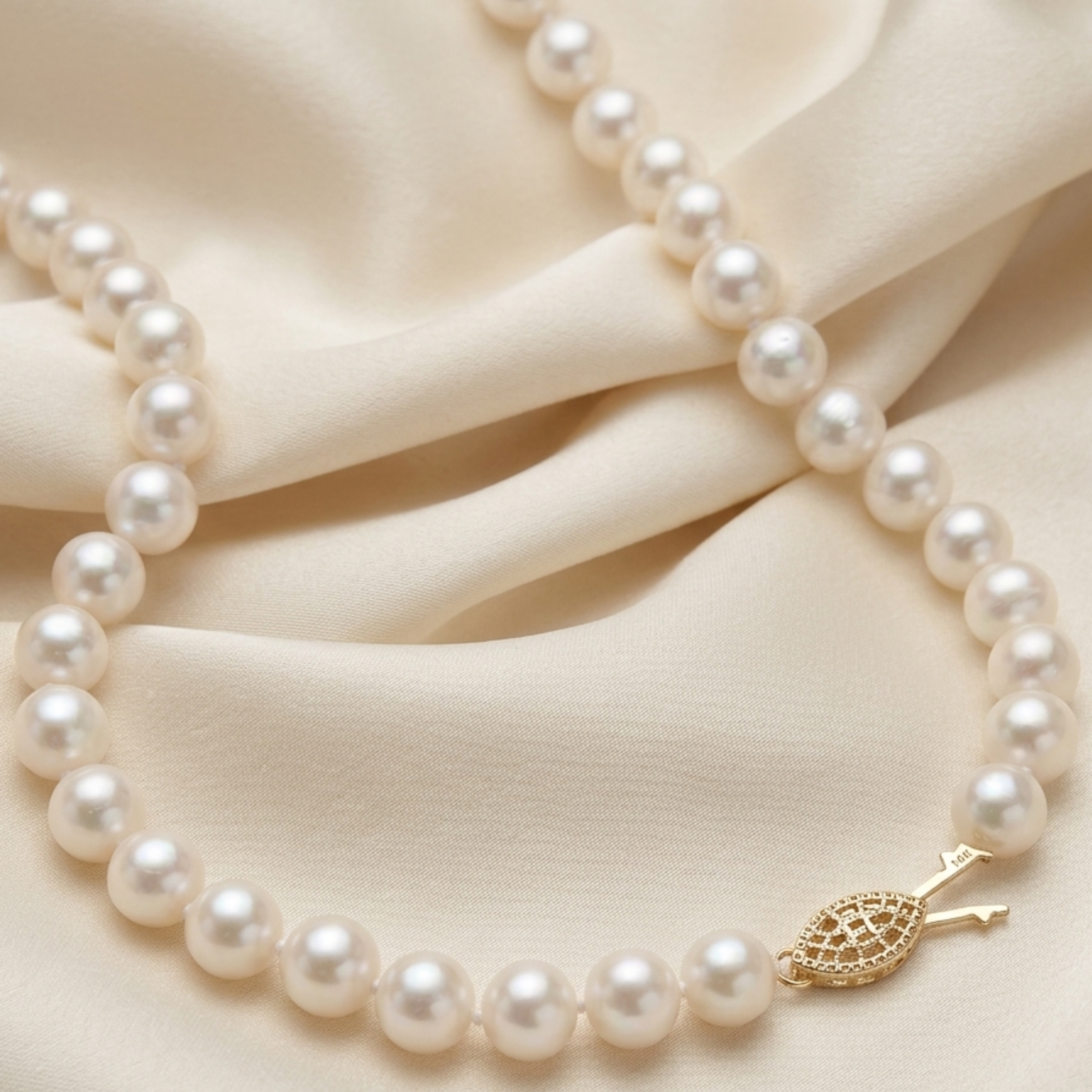 Collana Aurevia con Perle Naturali Akoya