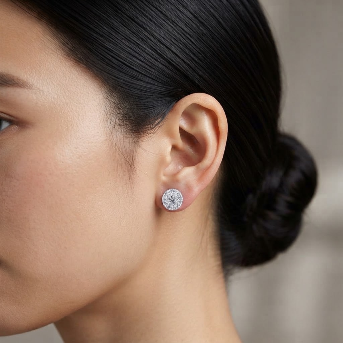 Lumineia Moissanite Stud Earrings