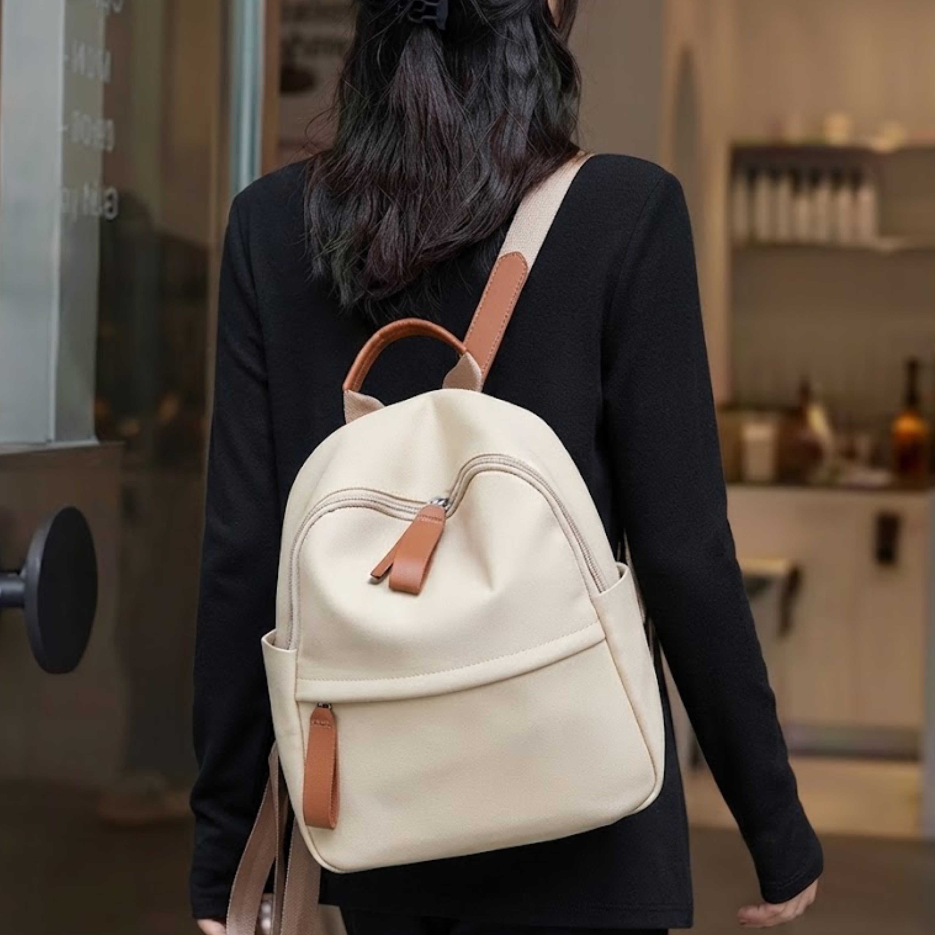Vivienne Classic Genuine Leather Backpack